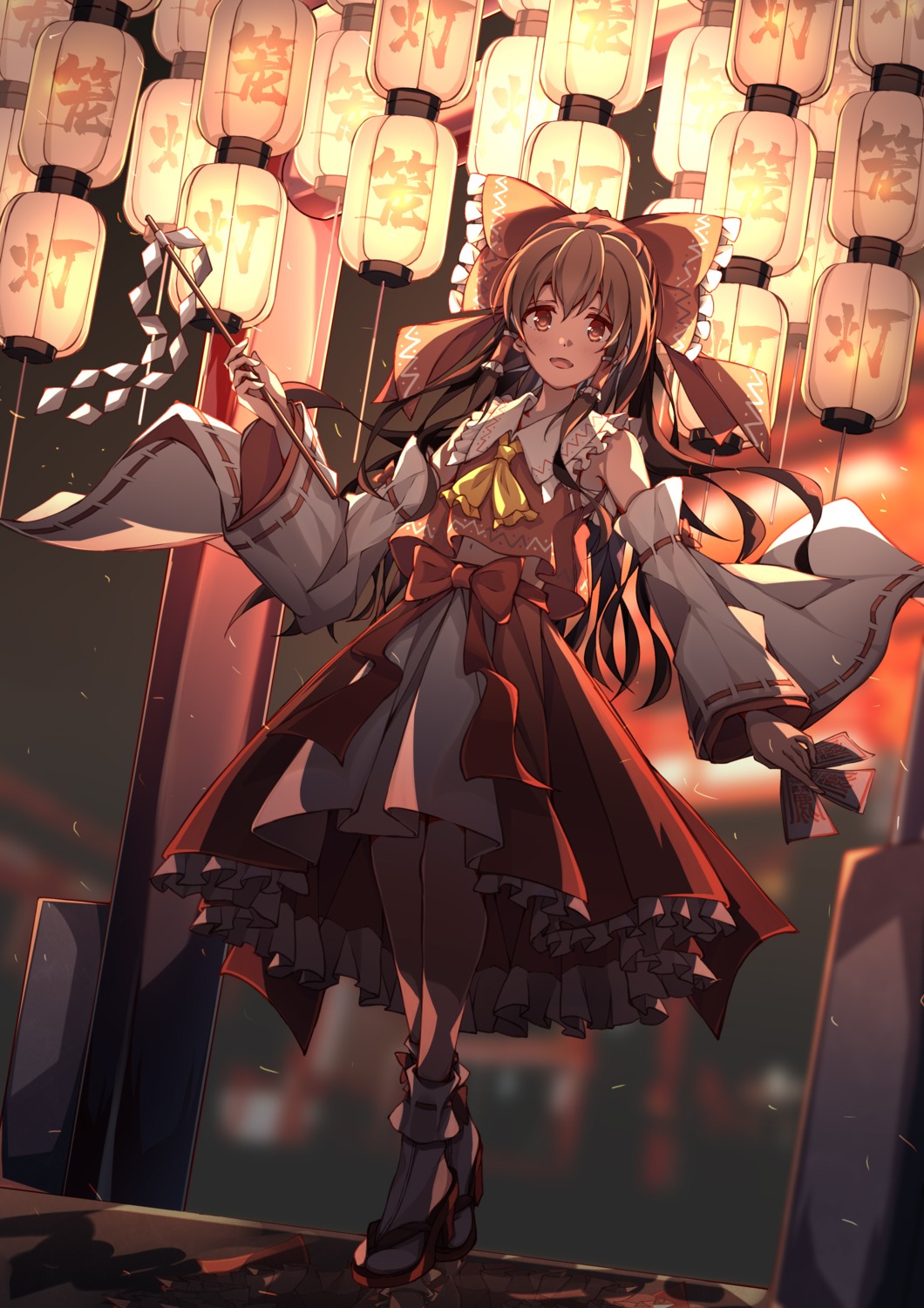 hakurei_reimu, heels, qi_zhong_ji, touhou