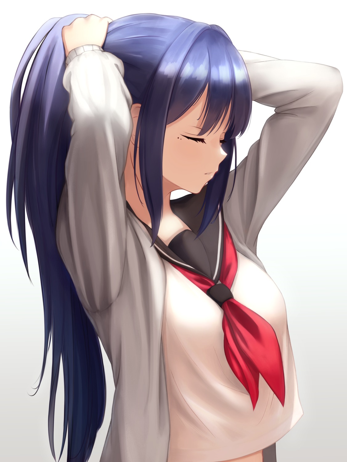 nijisanji, see_through, seifuku, shizuka_rin, sweater, yatarime