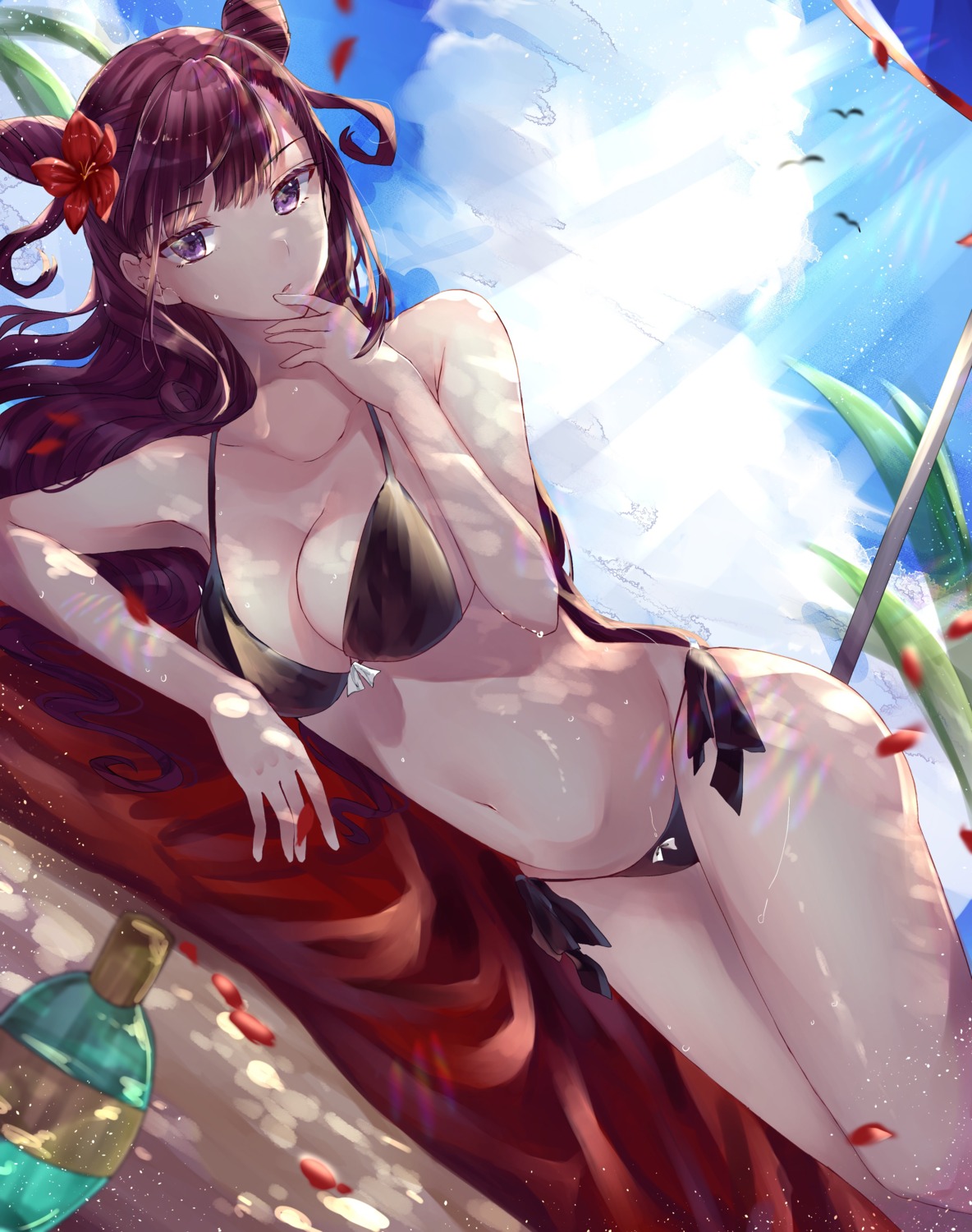 bikini, fate/grand_order, hitomin_(ksws7544), murasaki_shikibu_(fate), swimsuits