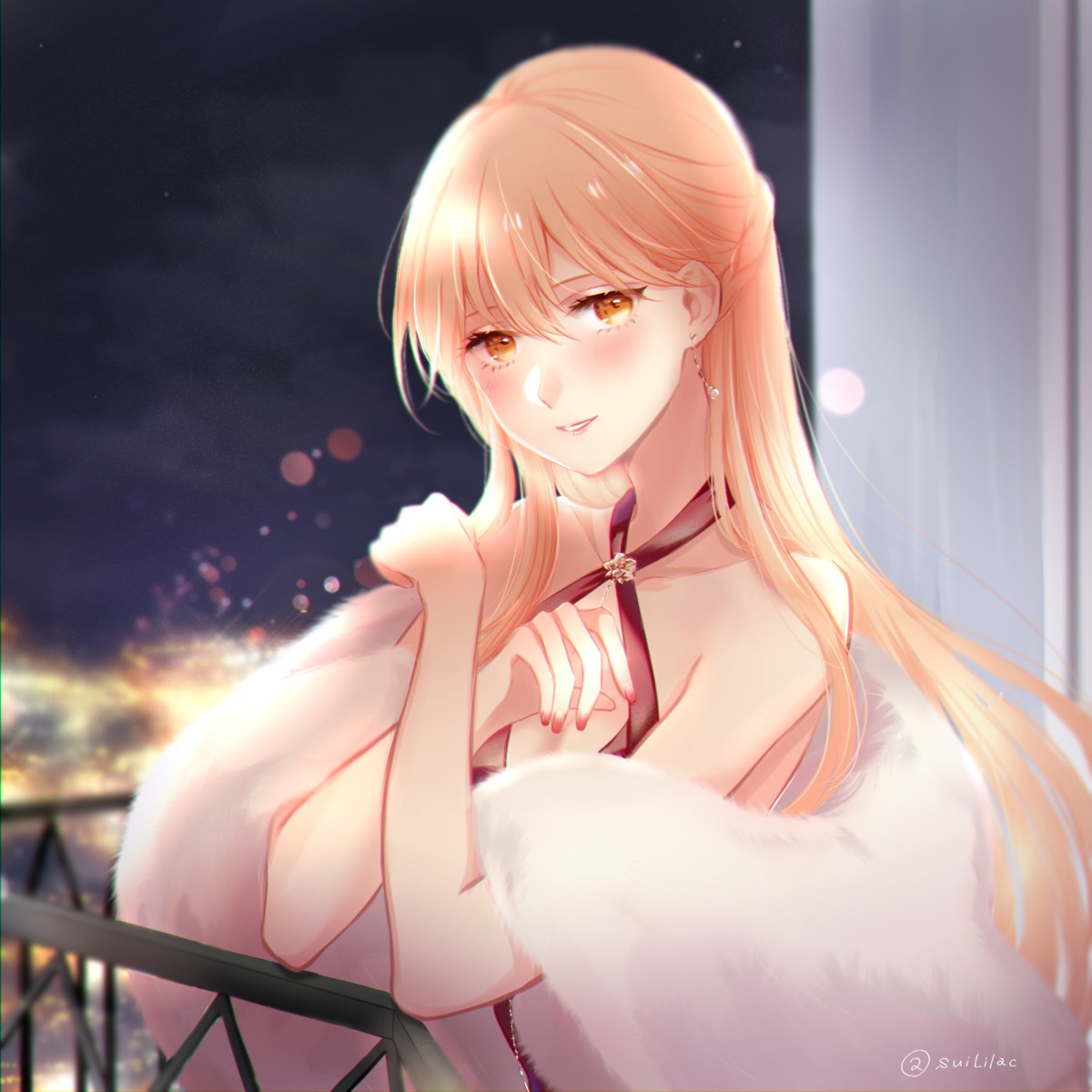 cleavage, girls_frontline, no_bra, ots-14_(girls_frontline), sui_(camellia)