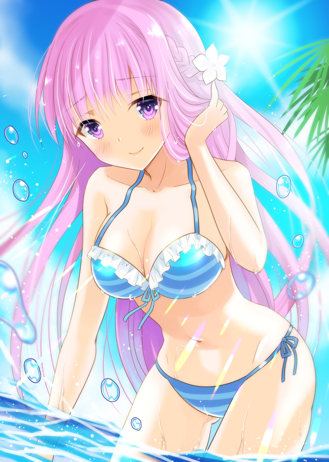 bikini, swimsuits, uonuma_yuu, wet