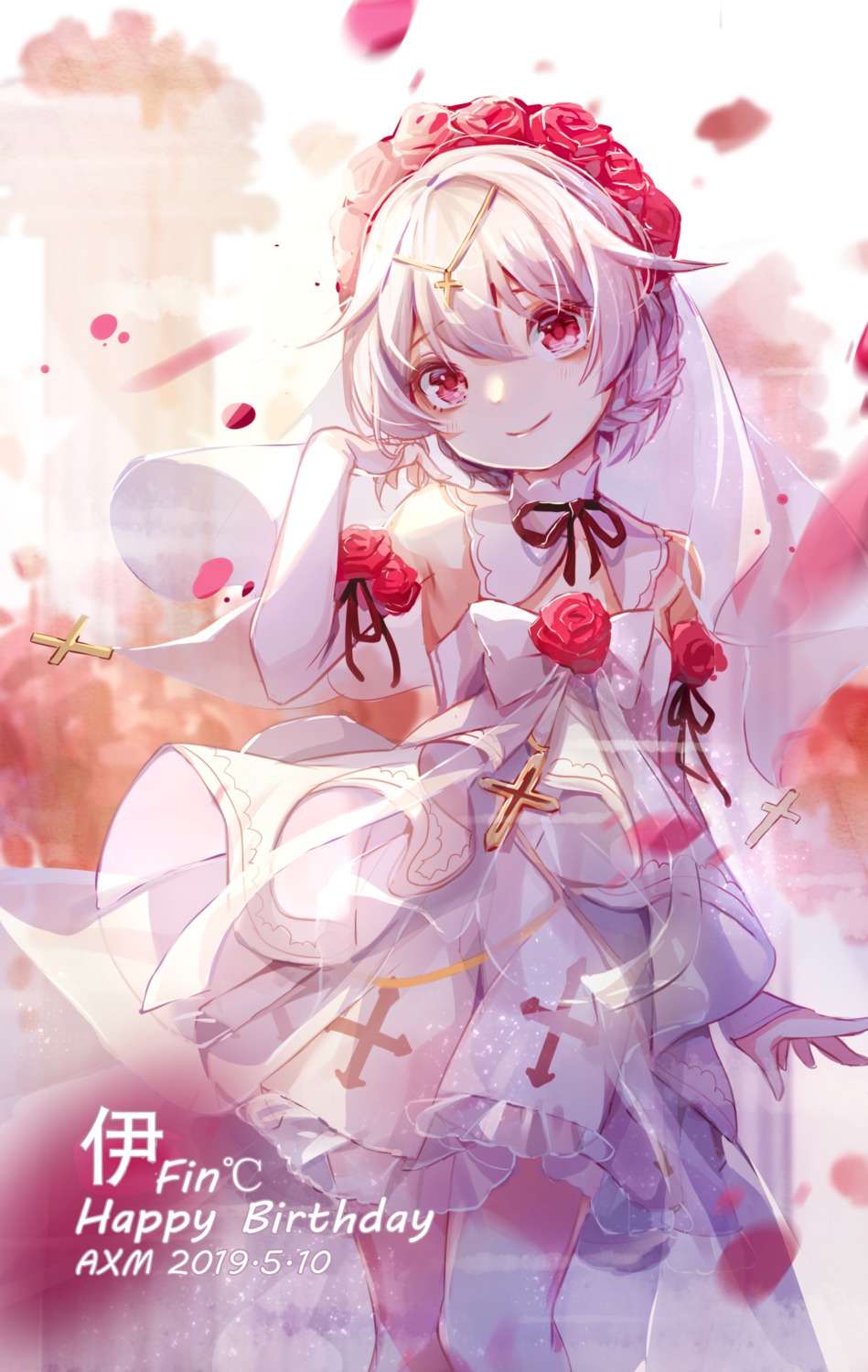 ai_xiao_meng, benghuai_xueyuan, dress, honkai_impact, see_through, theresa_apocalypse, wedding_dress