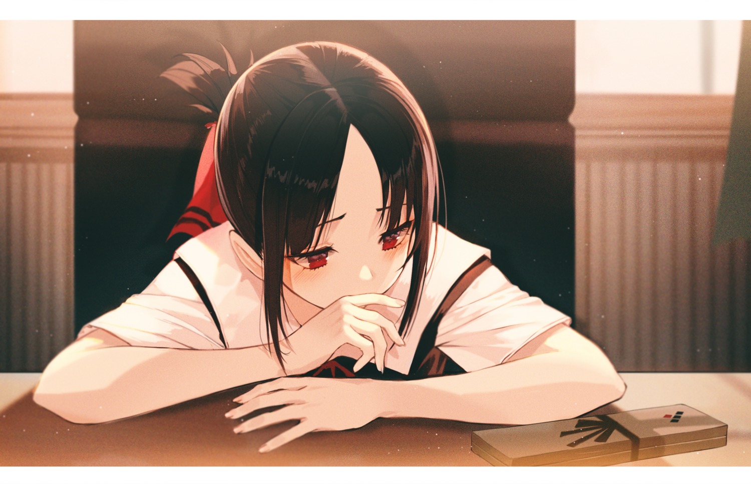 kaguya-sama_wa_kokurasetai_~tensai-tachi_no_renai_zunousen~, pro-p, seifuku, shinomiya_kaguya