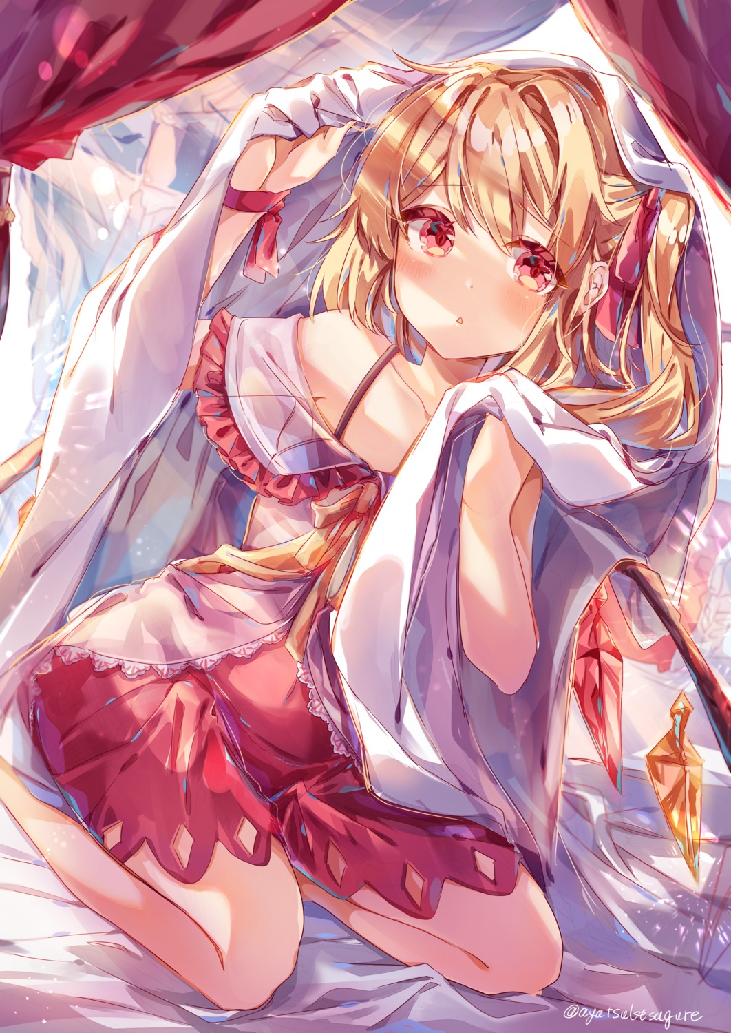 ayatsuki_sugure, flandre_scarlet, see_through, touhou