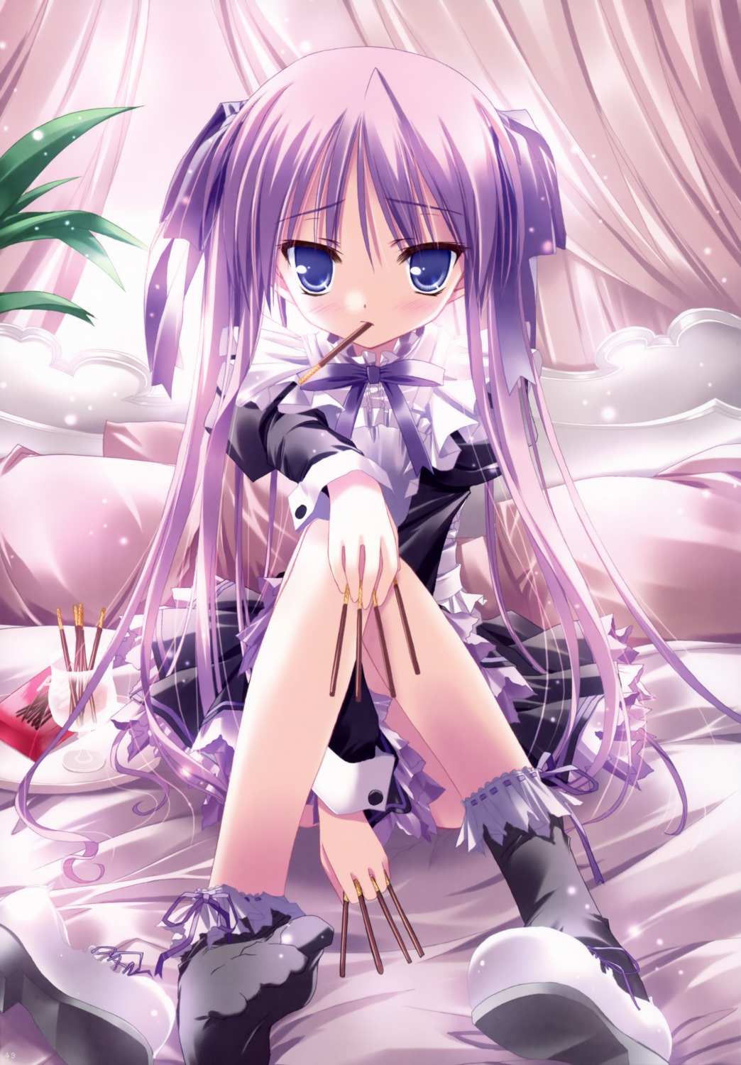 bell, feet, hiiragi_kagami, lolita_fashion, lucky_star, tinkerbell, tinkle