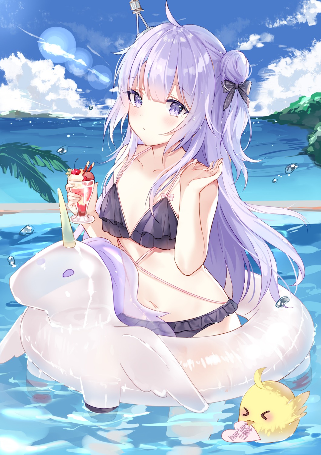 azur_lane, bikini, hum_(ten_ten), manjuu_(azur_lane), swimsuits, unicorn_(azur_lane), wet