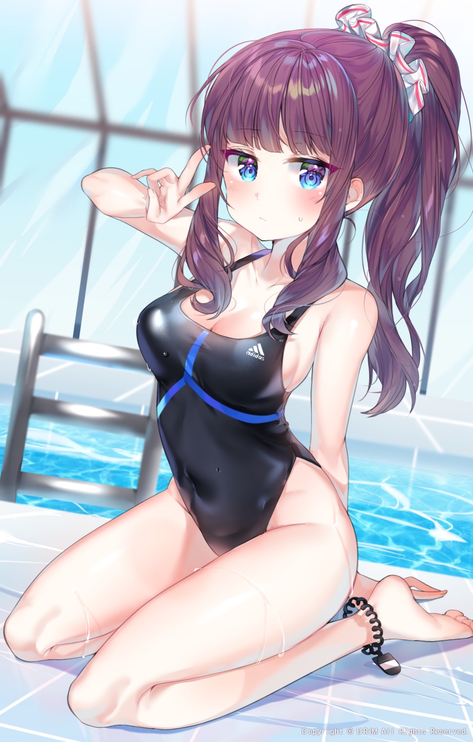 new_game!, swimsuits, takimoto_hifumi, urim_(paintur), wet