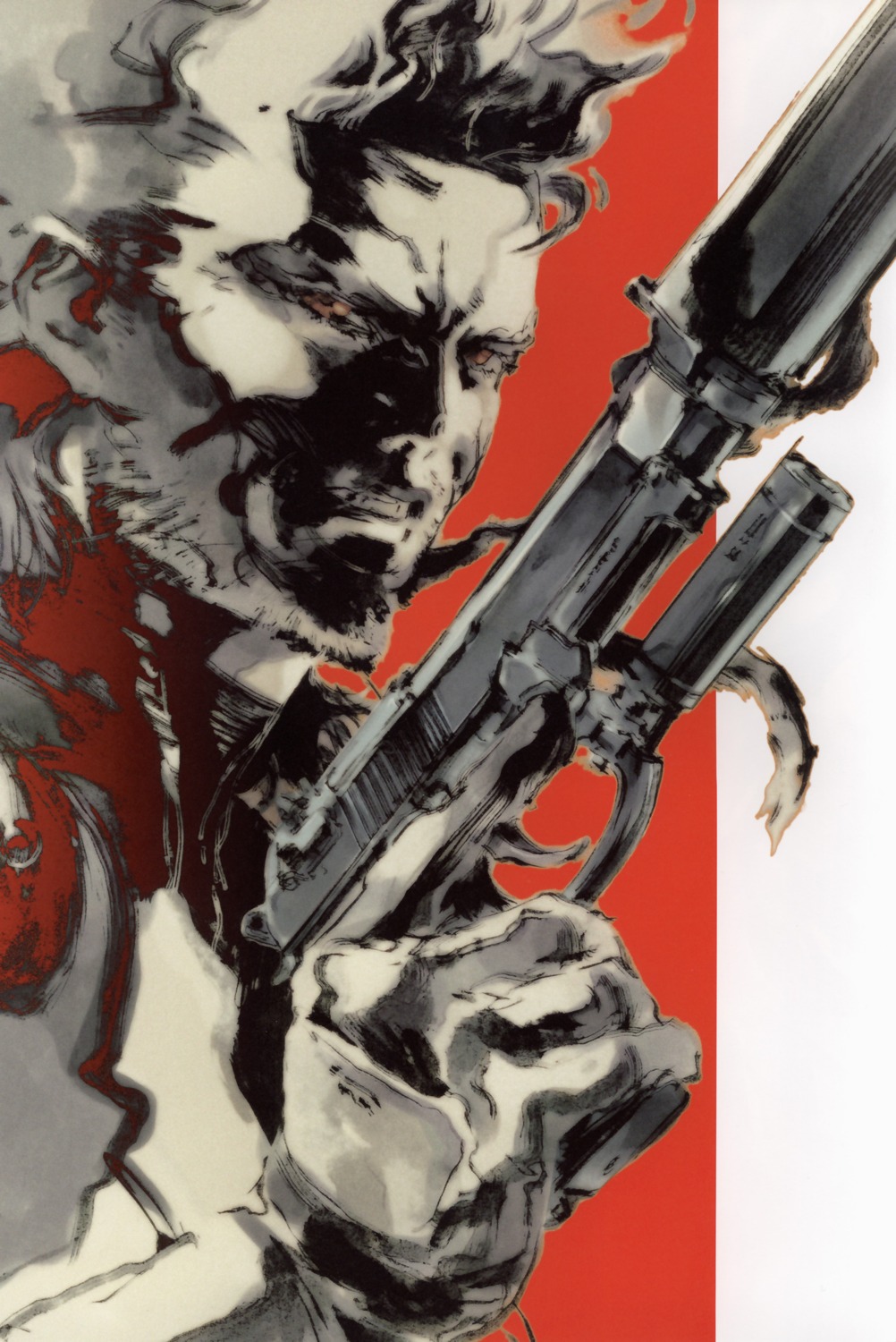 gun, male, metal_gear, metal_gear_solid, metal_gear_solid_2, shinkawa_yoji, solid_snake