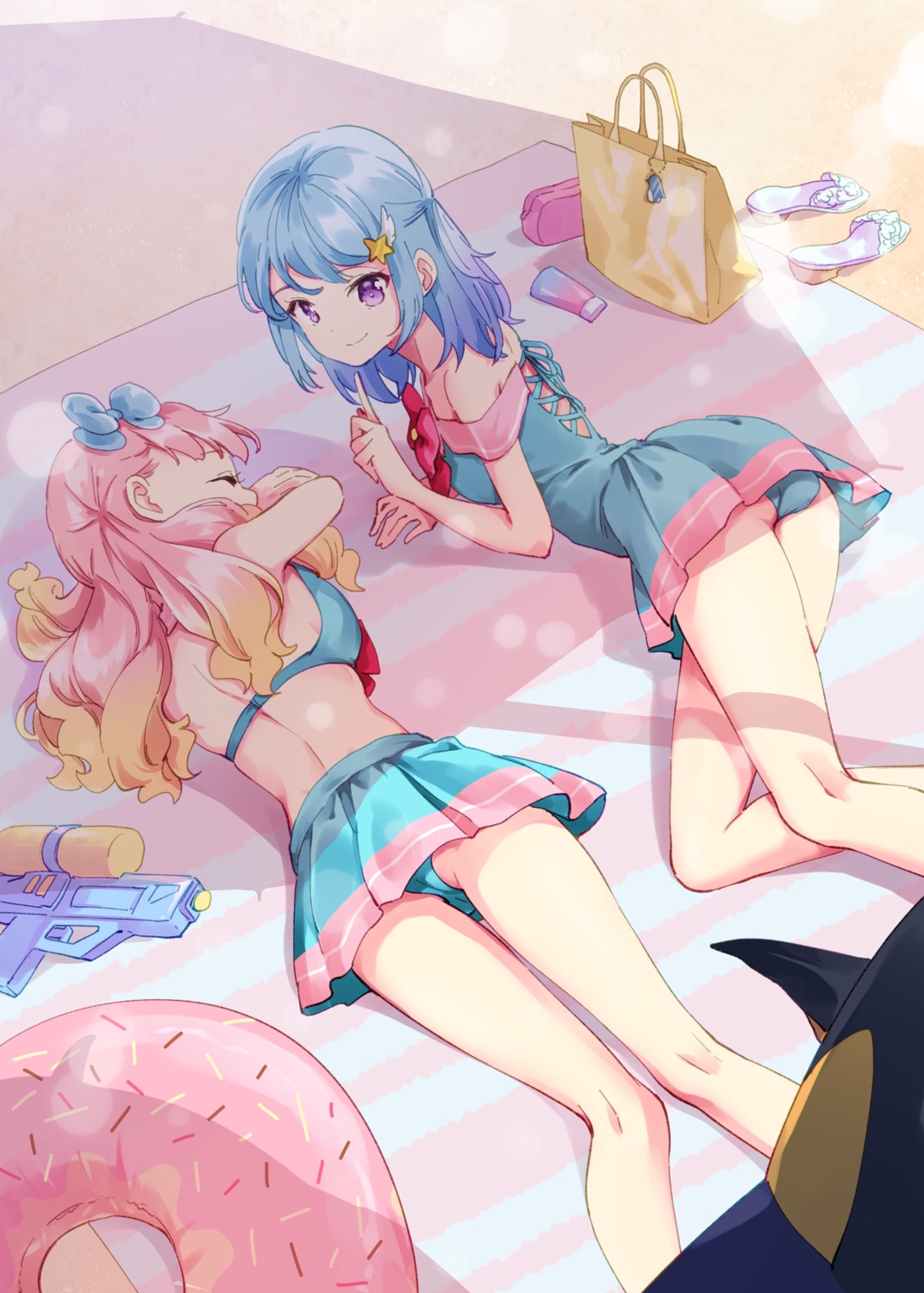 aikatsu!, aikatsu_friends!, ass, bikini, dress, minato_mio, swimsuits, todo-akira