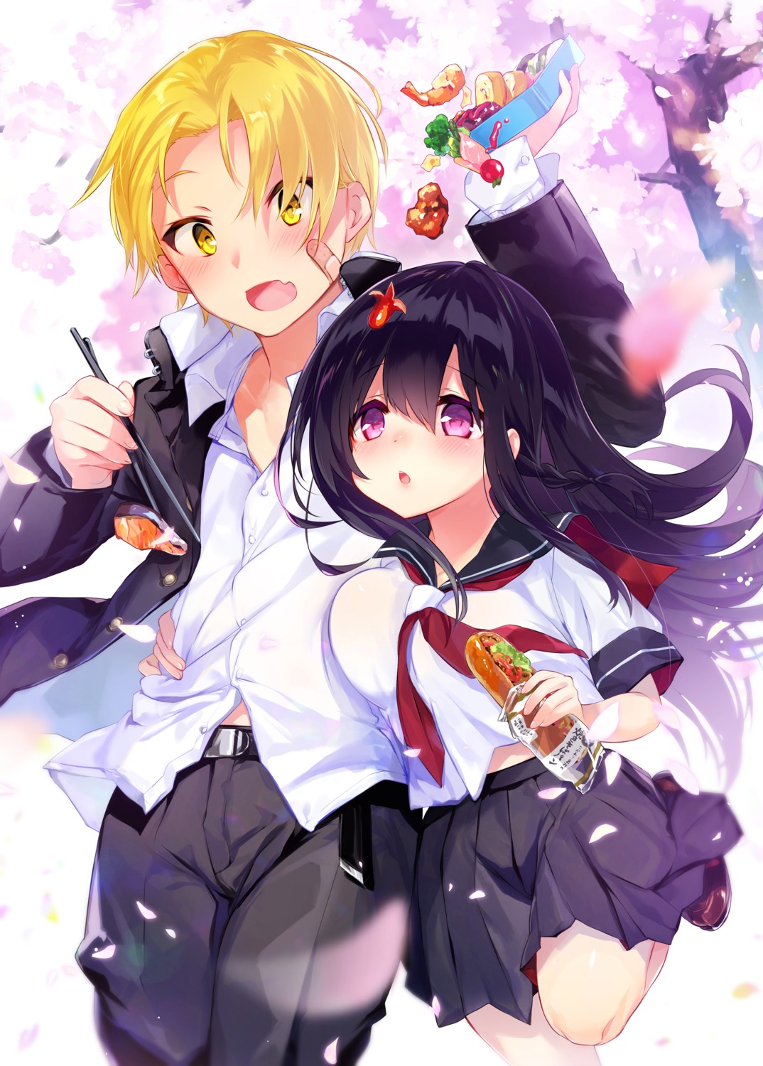 bandaid, kurimochi_chizuru, seifuku