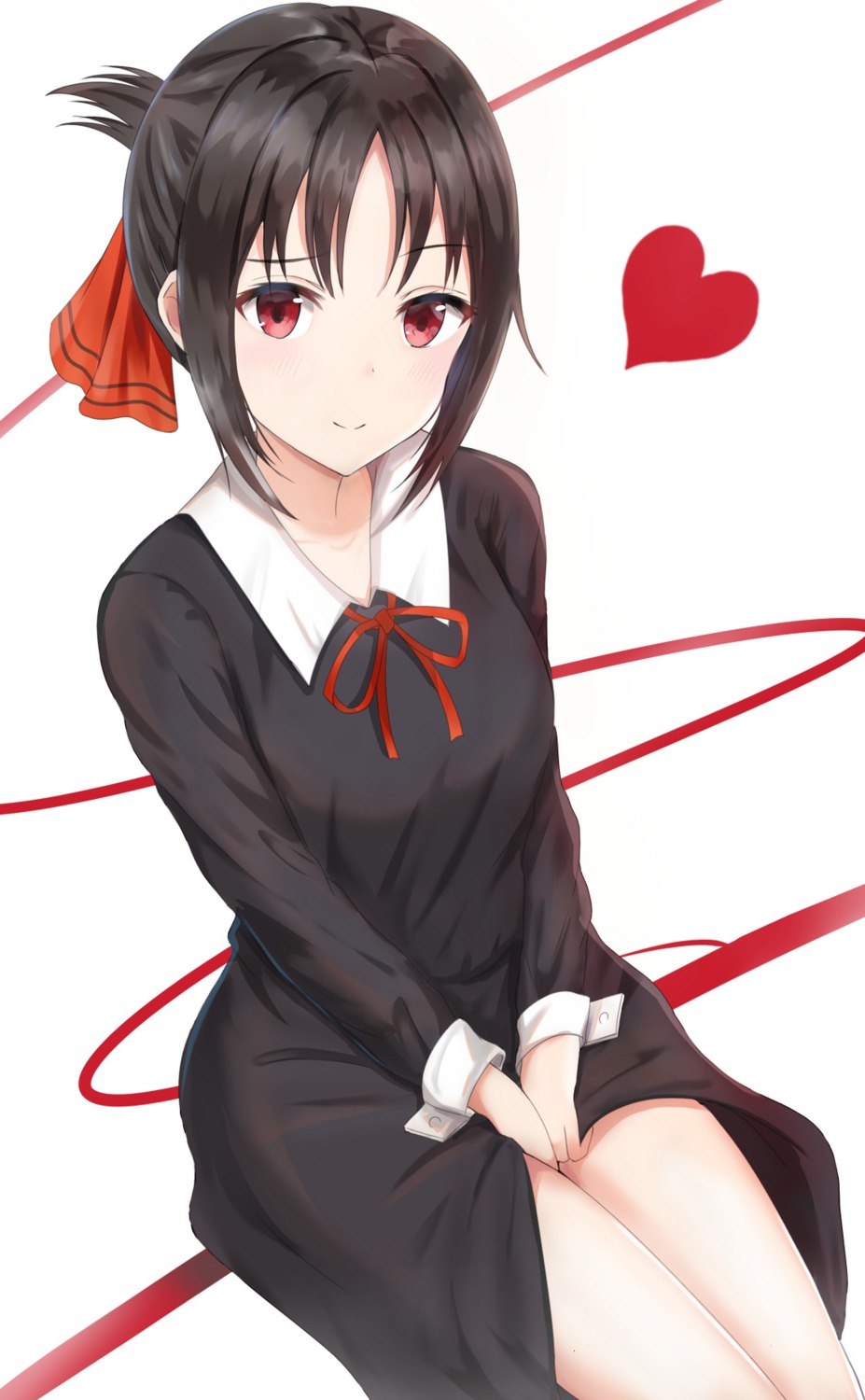 kaguya-sama_wa_kokurasetai_~tensai-tachi_no_renai_zunousen~, seifuku, shinomiya_kaguya, skirt_lift, so_korokoro