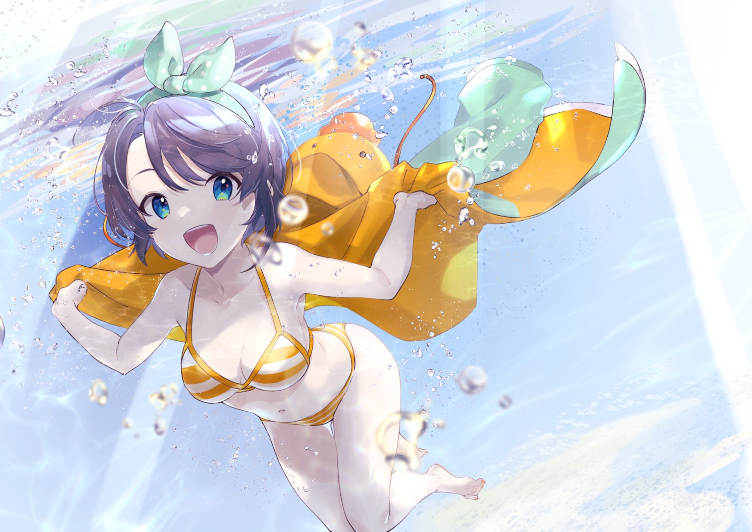 bikini, cleavage, hololive, nokachoco114, oozora_subaru, swimsuits