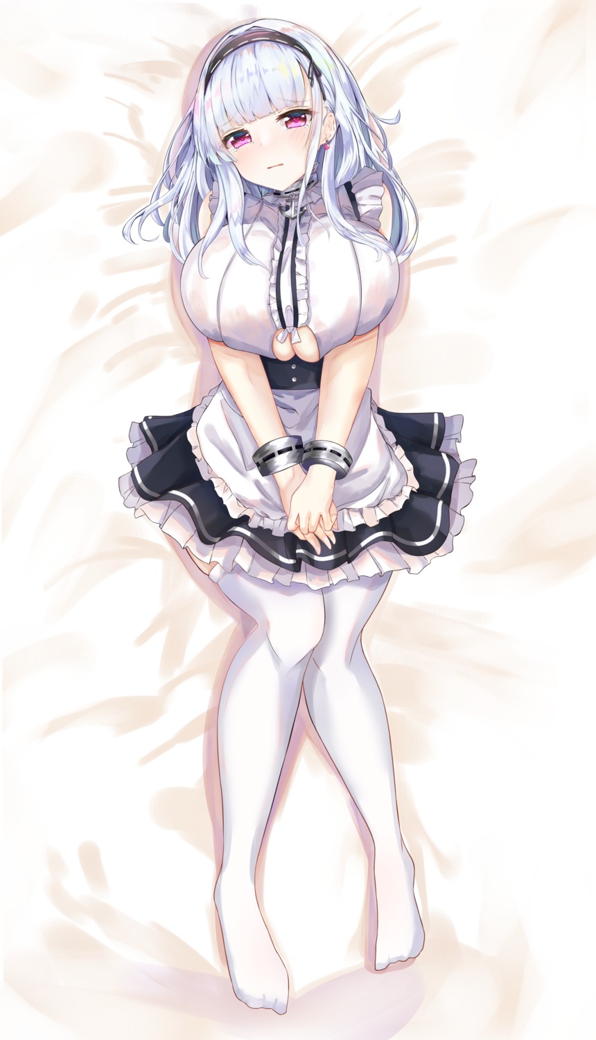 azur_lane, dakimakura, dido_(azur_lane), kanno_esuto, maid, thighhighs