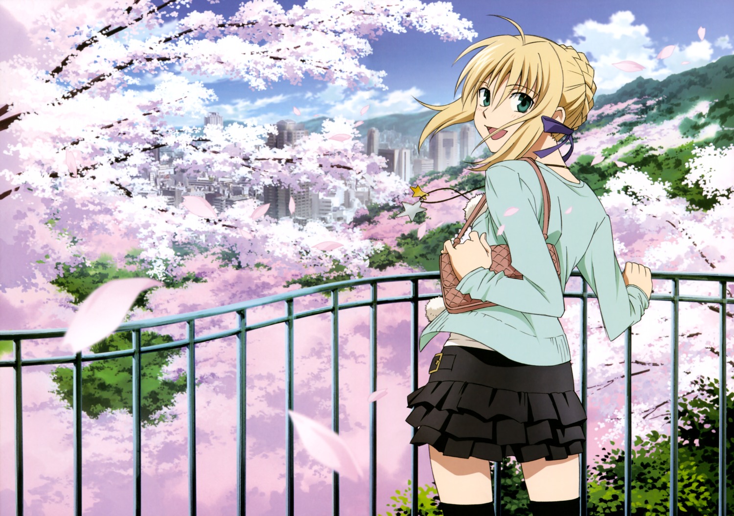 artoria_pendragon_(fate), fate/stay_night, komori_takahiro, thighhighs