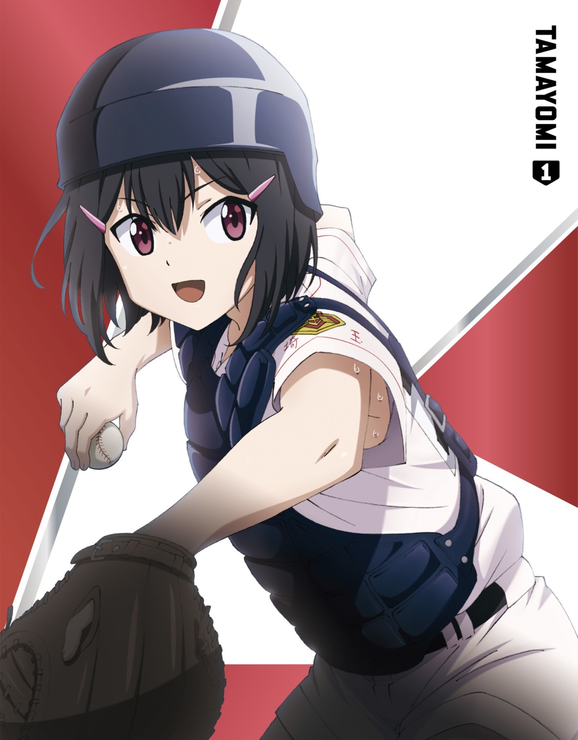 armor, baseball, kikuta_kouichi, tamayomi, uniform, yamazaki_tamaki