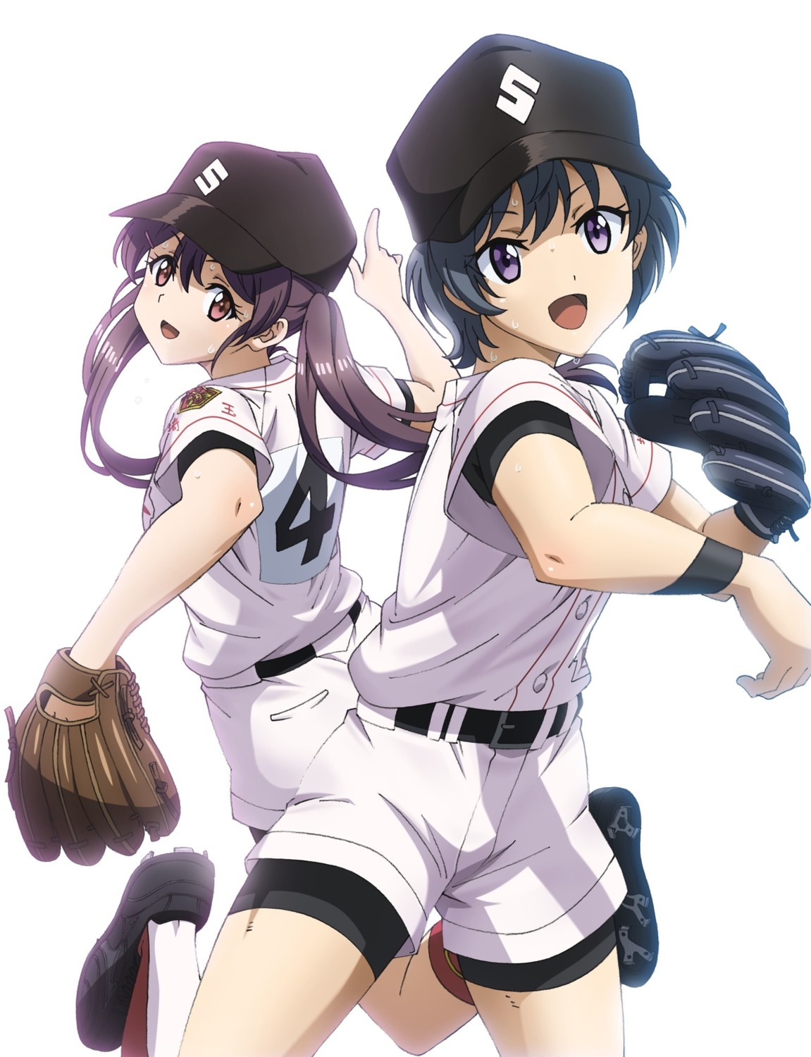 baseball, bike_shorts, fujita_sumire, kawasaki_ryou, kikuta_kouichi, tamayomi, uniform