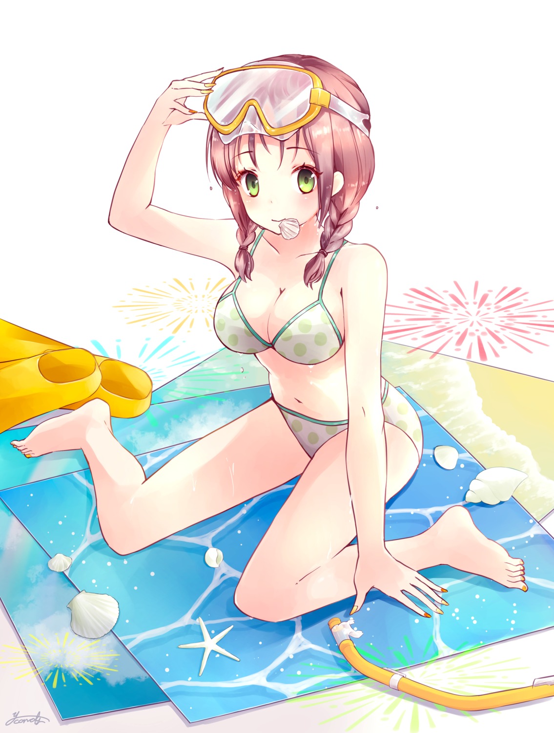 ahira_yuzu, bikini, cleavage, swimsuits