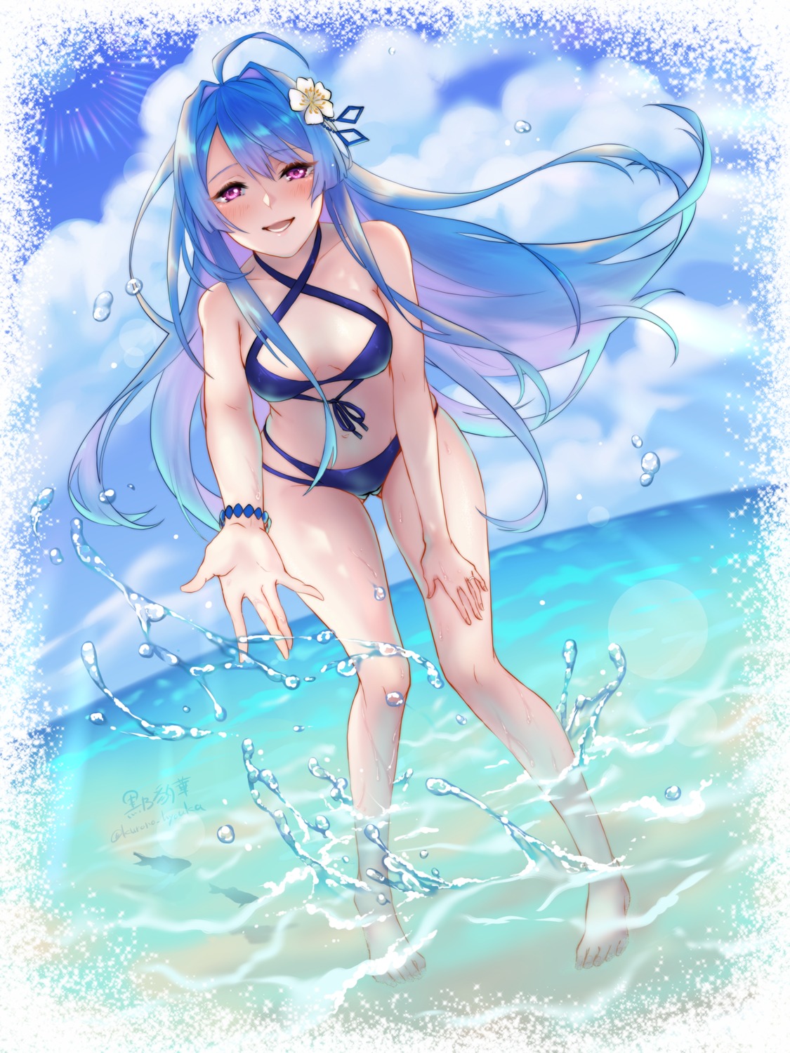 azur_lane, bikini, helena_(azur_lane), kurono_hyouka, swimsuits, wet