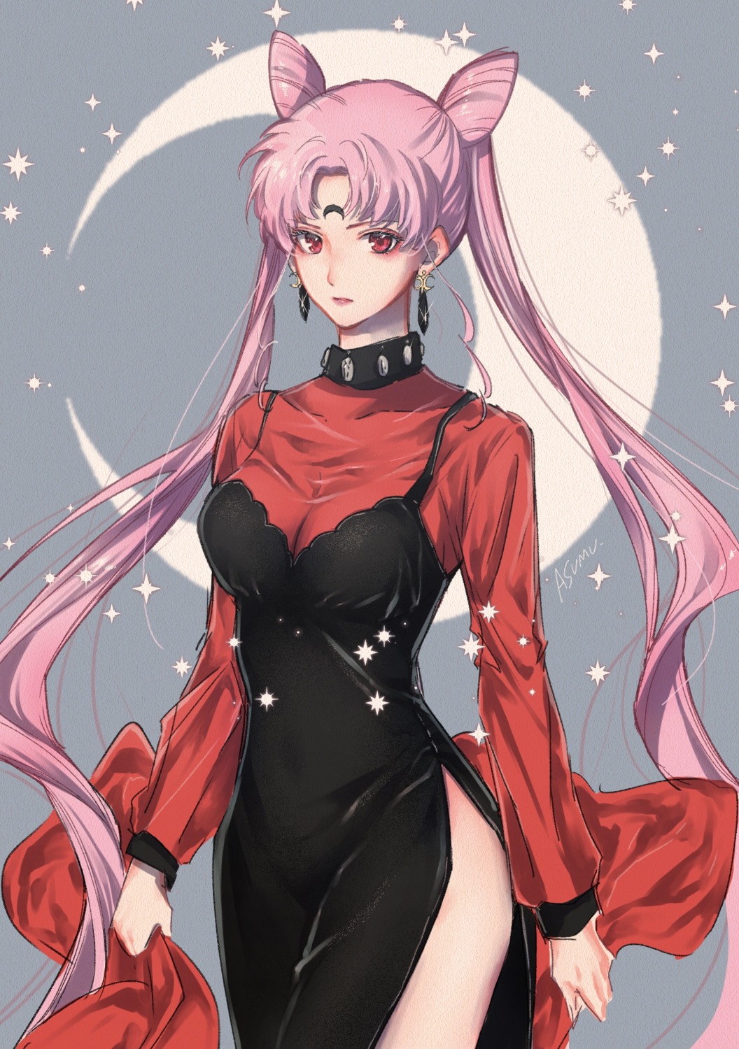 bishoujo_senshi_sailor_moon, black_lady, dress, matsumotoasumu
