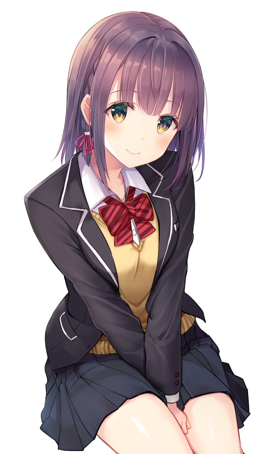 artist_revision, breast_hold, seifuku, sweater, yurin