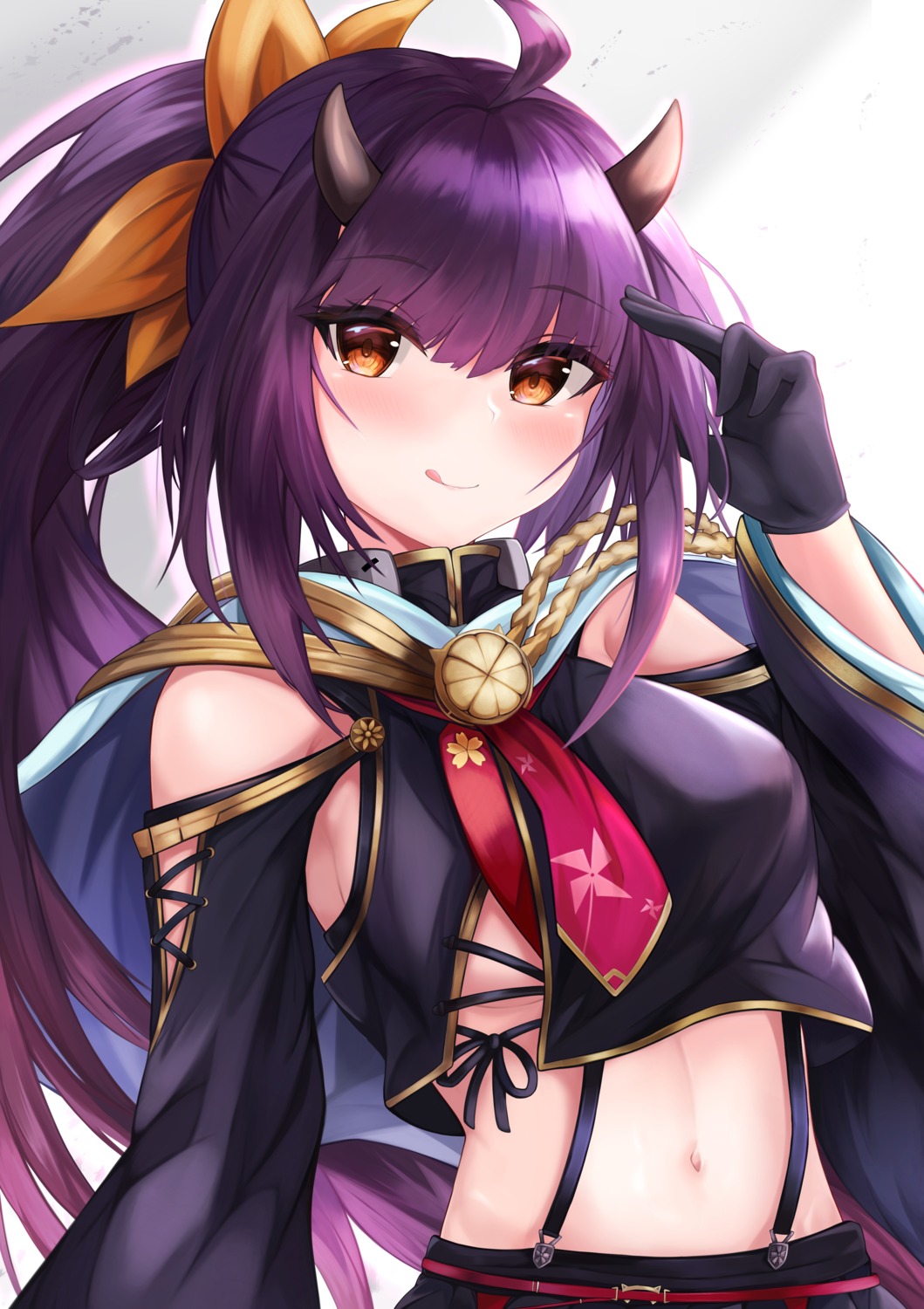 azur_lane, horns, isuzu_(azur_lane), japanese_clothes, ryara_vivi
