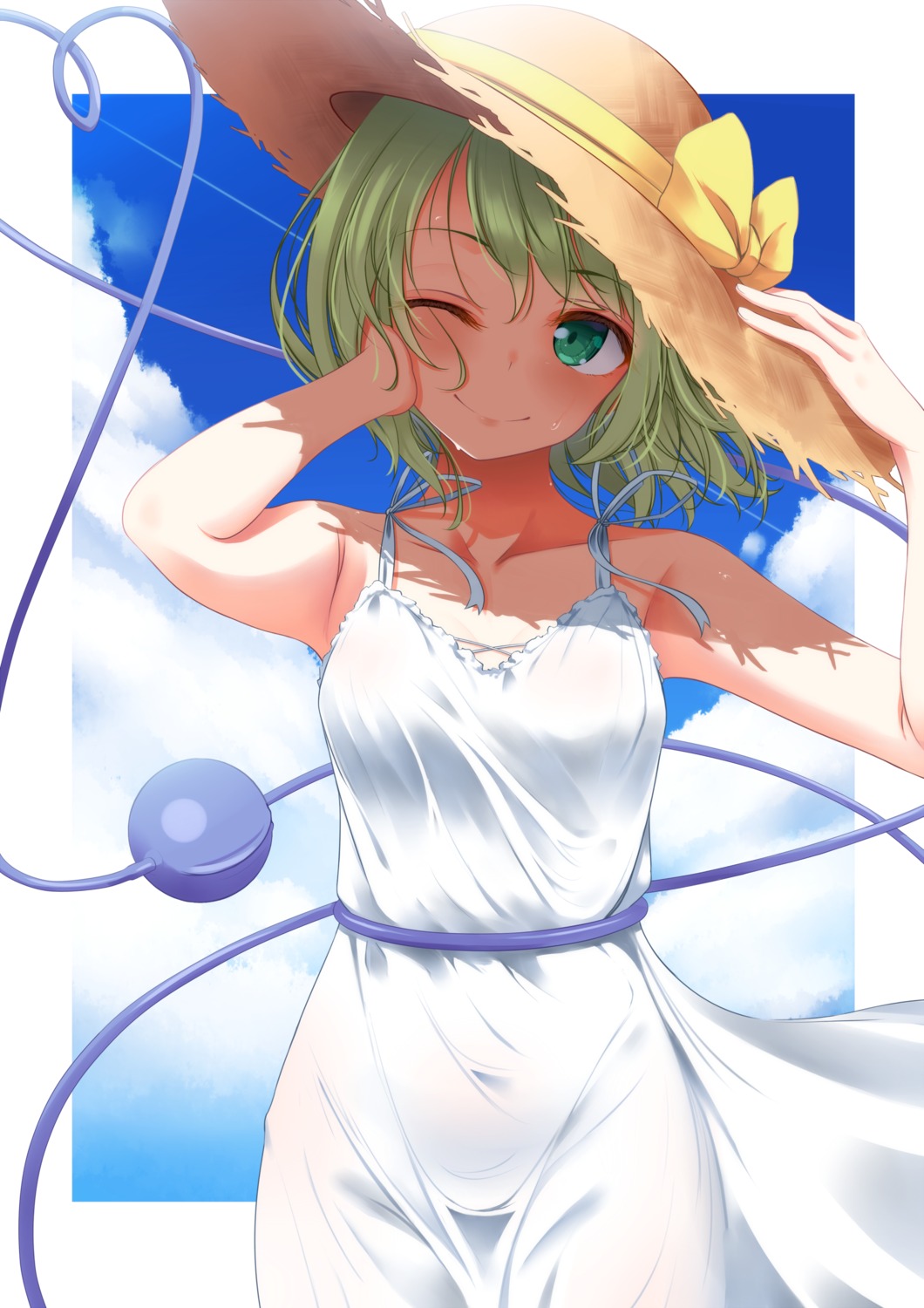 dress, indica, komeiji_koishi, summer_dress, touhou