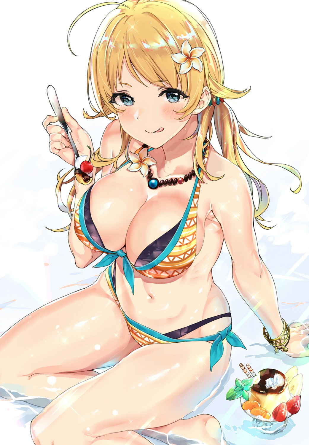 bikini, hachimiya_meguru, swimsuits, temir, the_idolm@ster, the_idolm@ster_shiny_colors, wet
