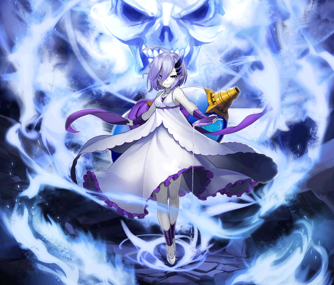 baniran_dorosu, dress, horns