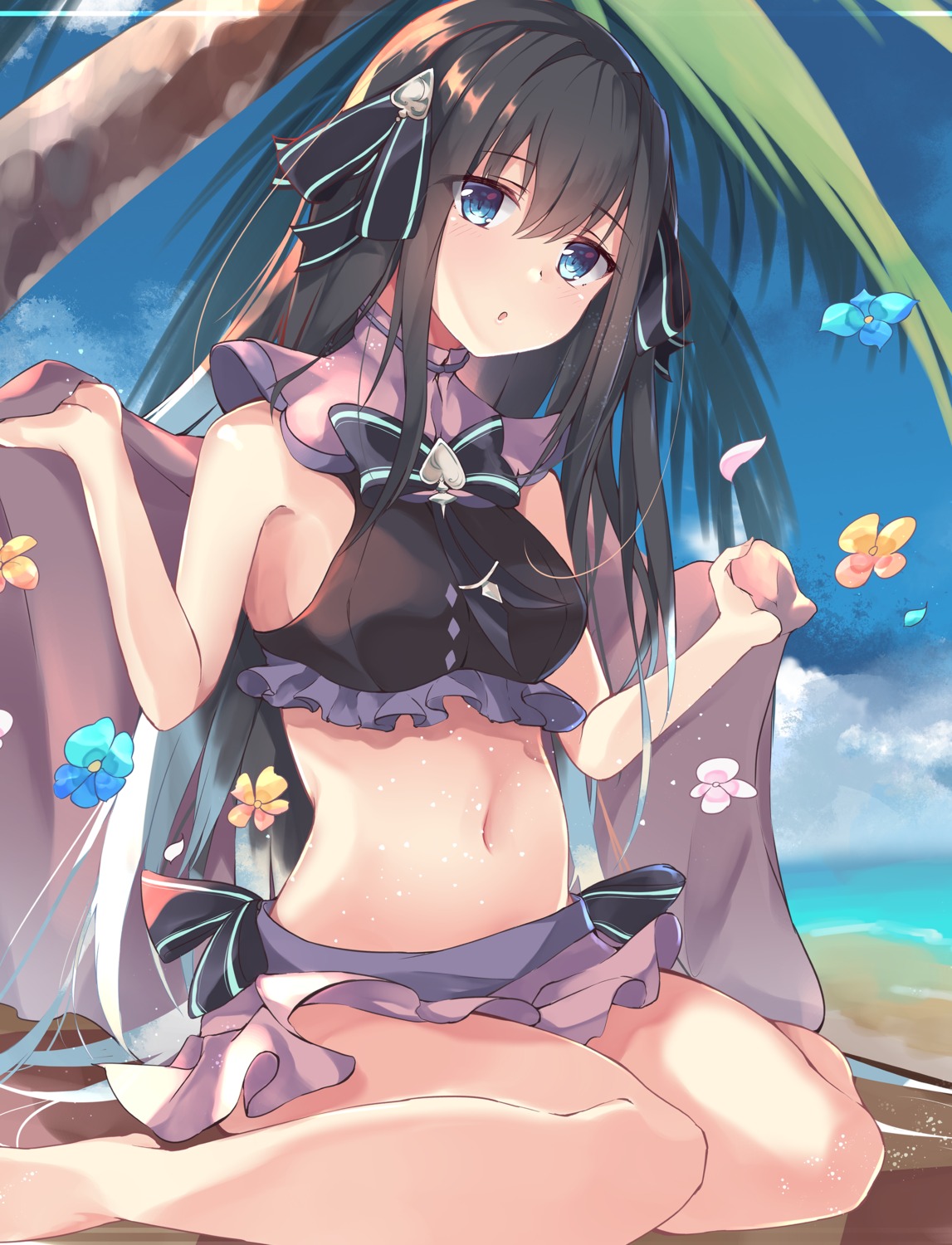arcaea, bikini, mushpz, swimsuits, tairitsu_(arcaea)