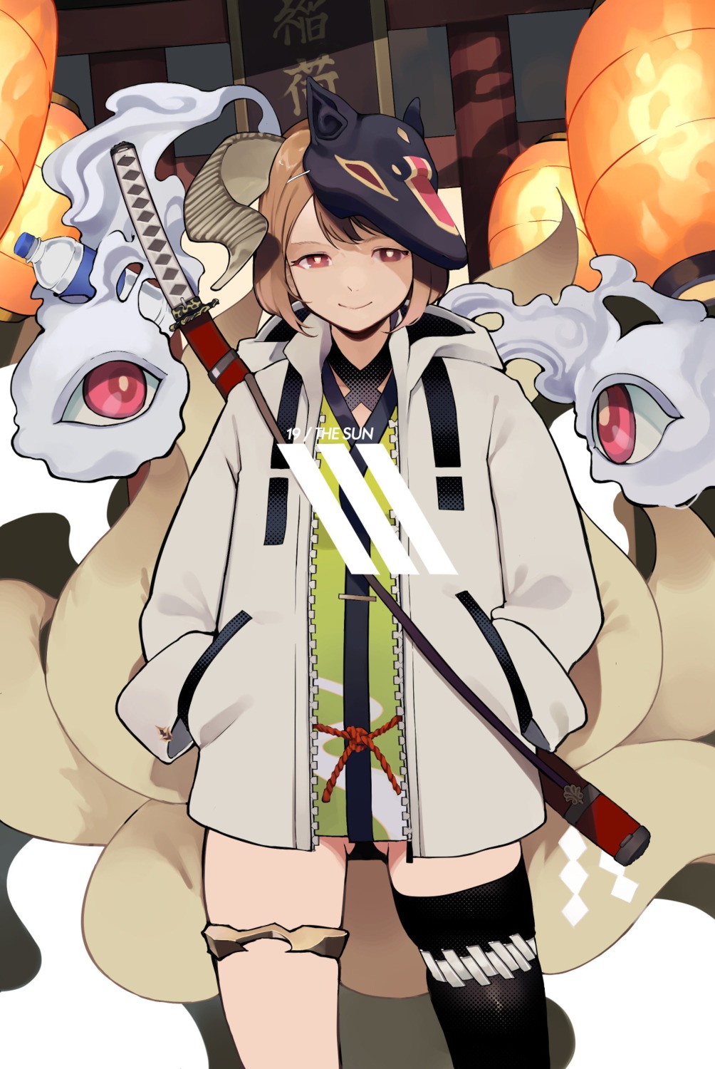 garter, isuzu_(u_isuzu), sword, thighhighs