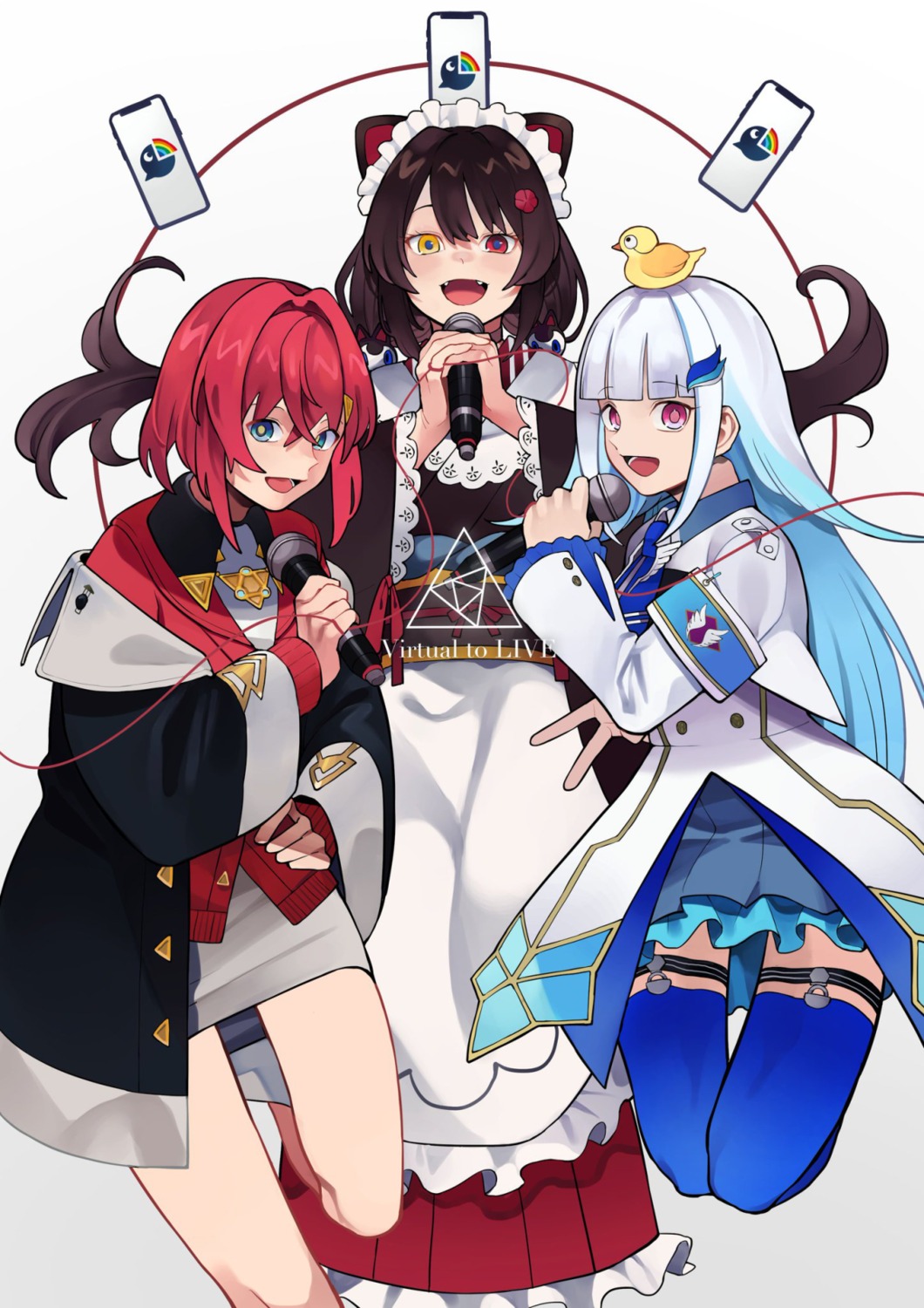 ange_katrina, animal_ears, crossover, garter, heterochromia, inui_toko, inumimi, isuzu_(u_isuzu)