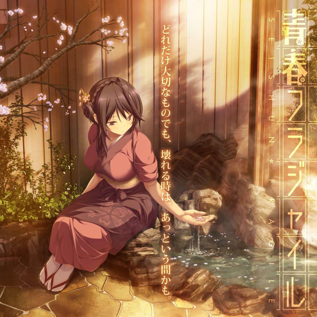koku, purple_software, sakuranomiya_hio, seishun_fragile, wet, yukata