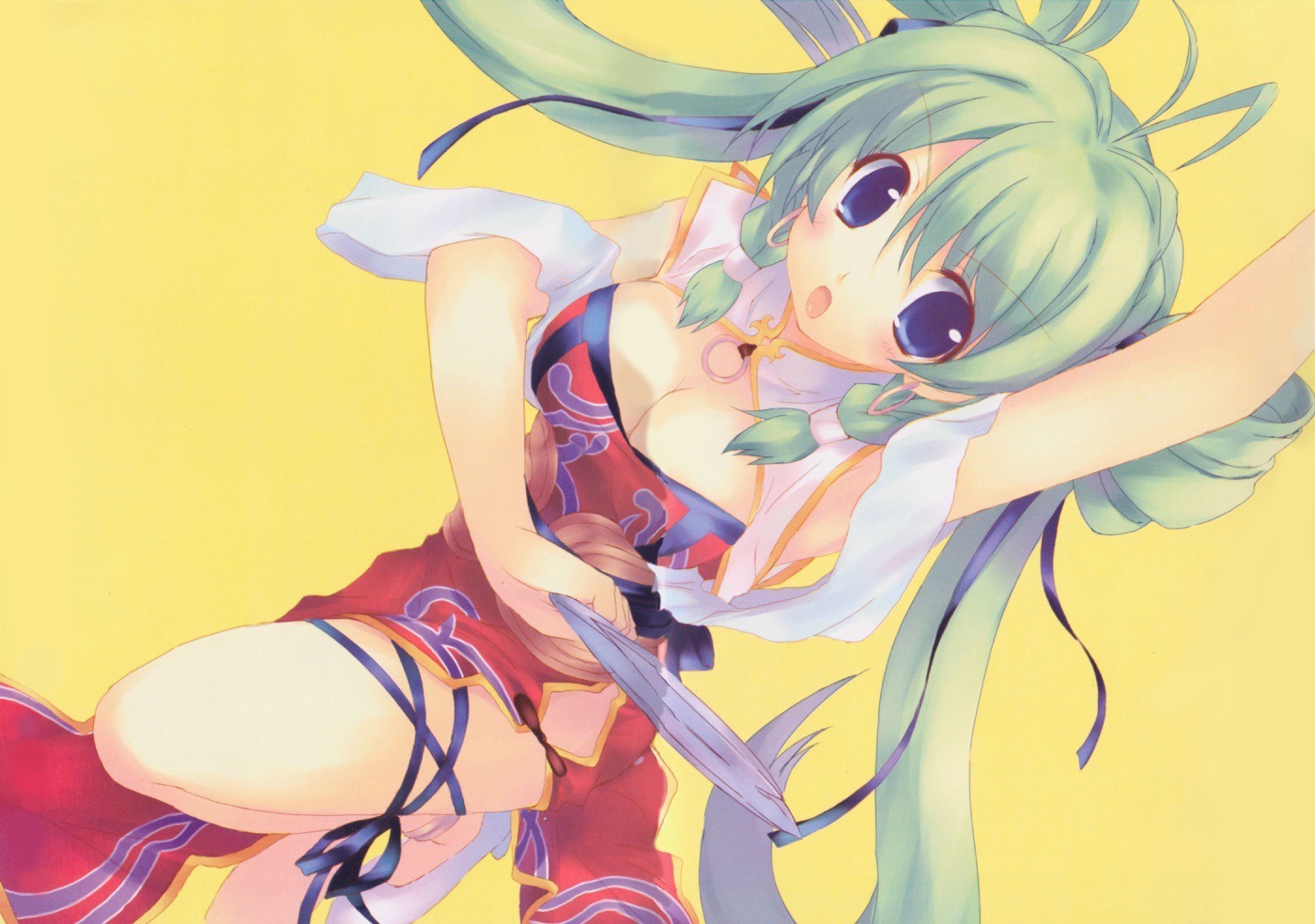 chinadress, cleavage, kiba_satoshi, liu_meifeng, shuraki