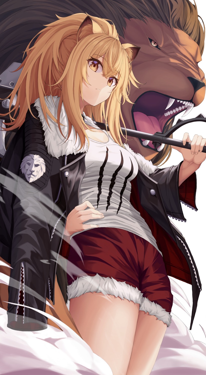 animal_ears, arknights, rlawoals2588, siege_(arknights), weapon