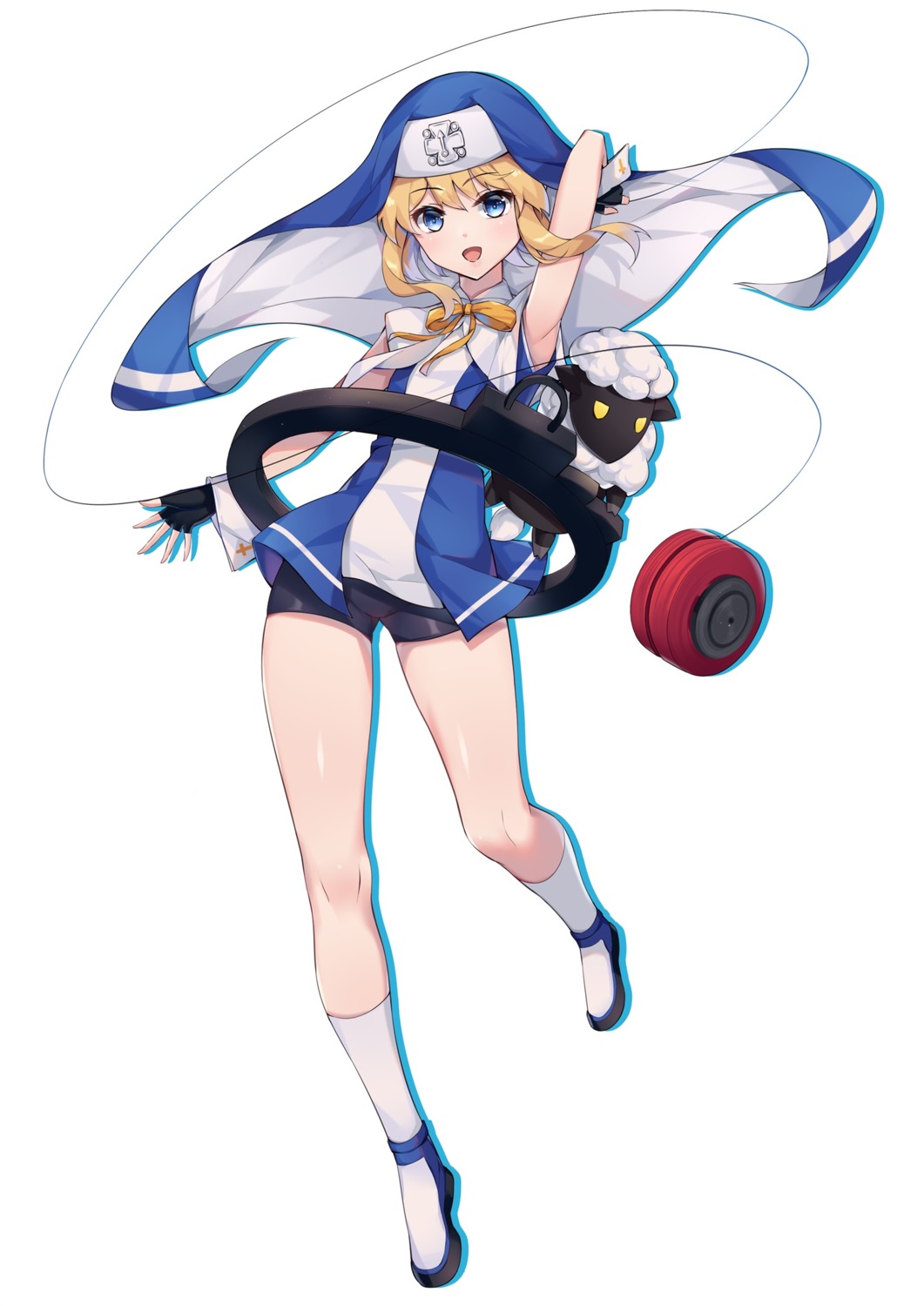 bike_shorts, bridget_(guilty_gear), eol_9, guilty_gear, nun, trap