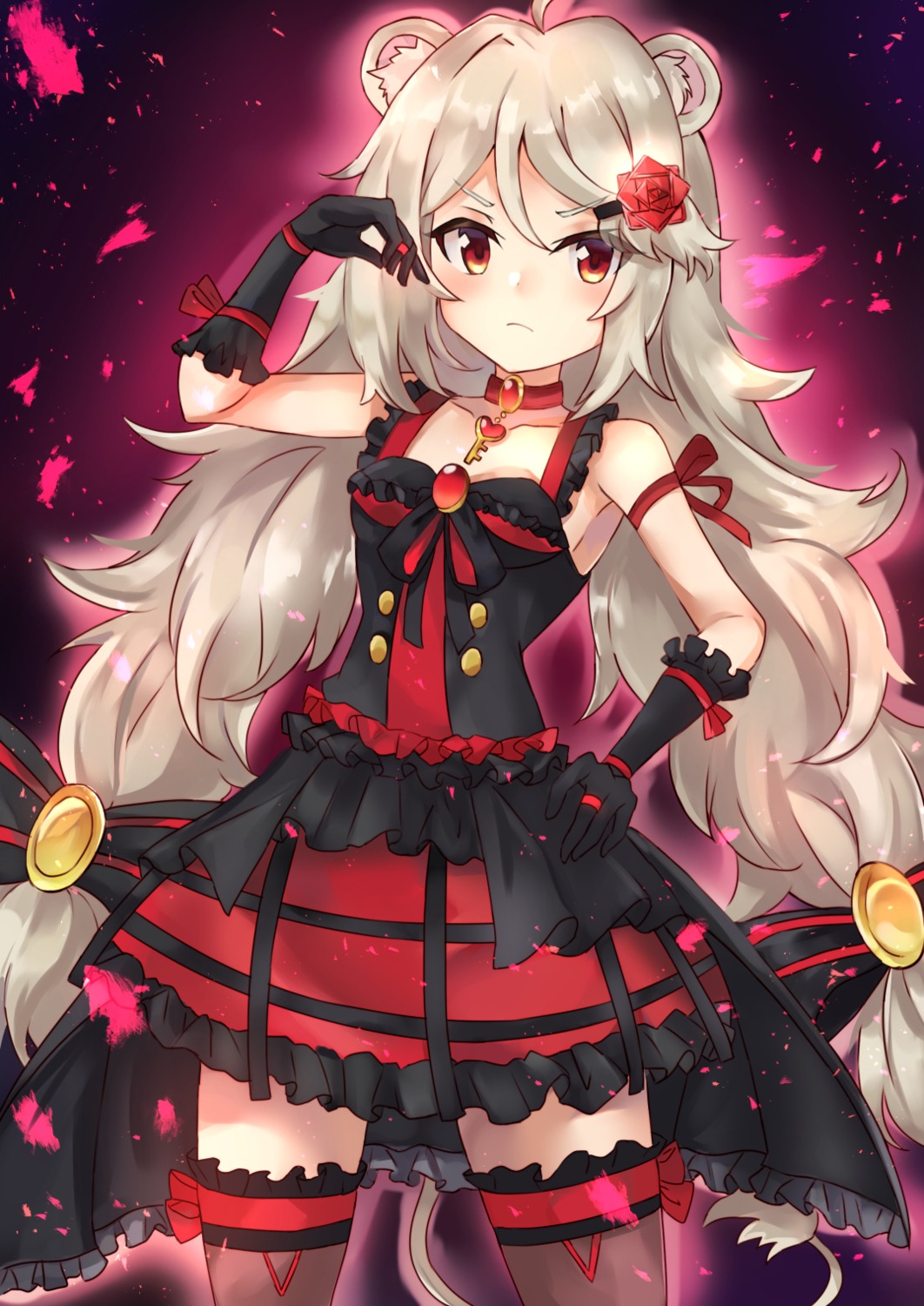ailane, animal_ears, lolita_fashion, show_by_rock!!, soniker, tail, thighhighs