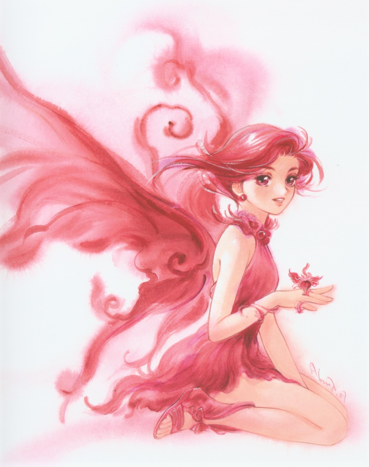 dress, fairy, feet, takada_akemi, wings