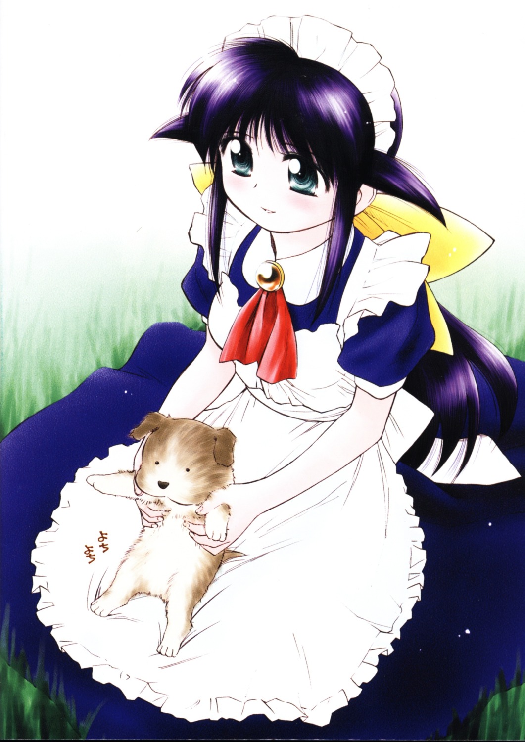 andou_mahoro, ditama_bow, guri_(mahoromatic), mahoromatic, maid