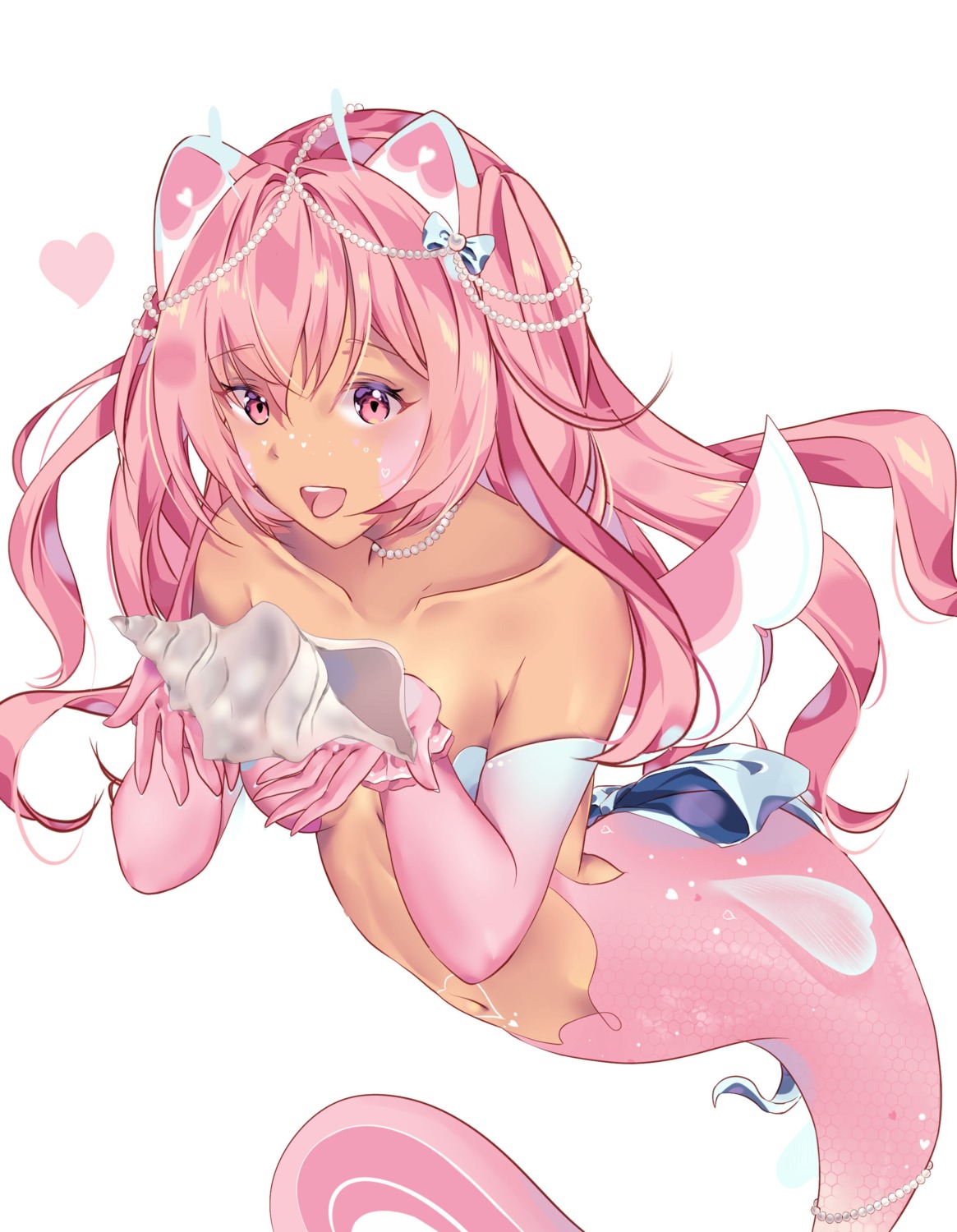 animal_ears, bikini_top, mermaid, mirei-yume, monster_girl, swimsuits, tail, wings