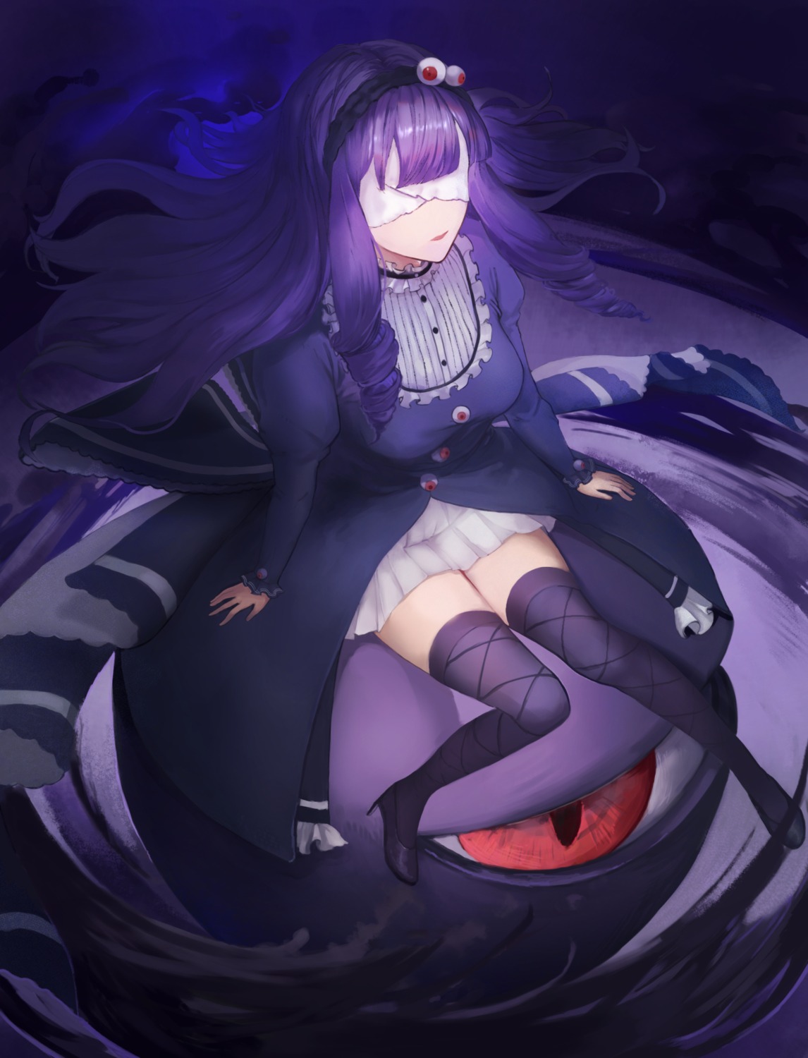 gothic_lolita, heels, hijinrui_gakuen_extraordinary_ones, lolita_fashion, suiseki, thighhighs