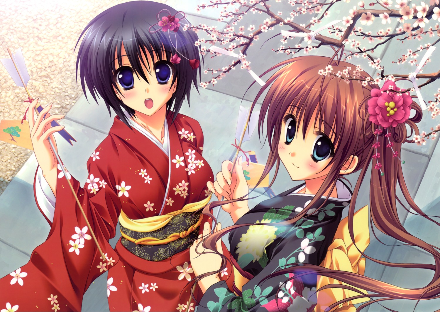 akane_iro_ni_somaru_saka, kimono, nagase_minato, ryohka, yocchan