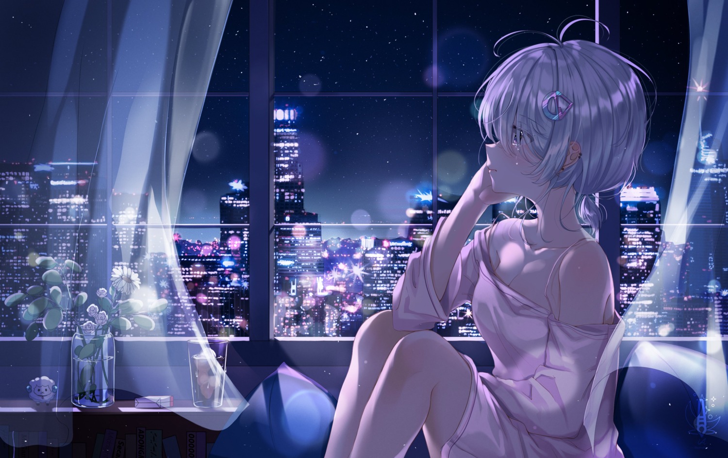 cleavage, dress, ia_(ia_ju72), no_bra