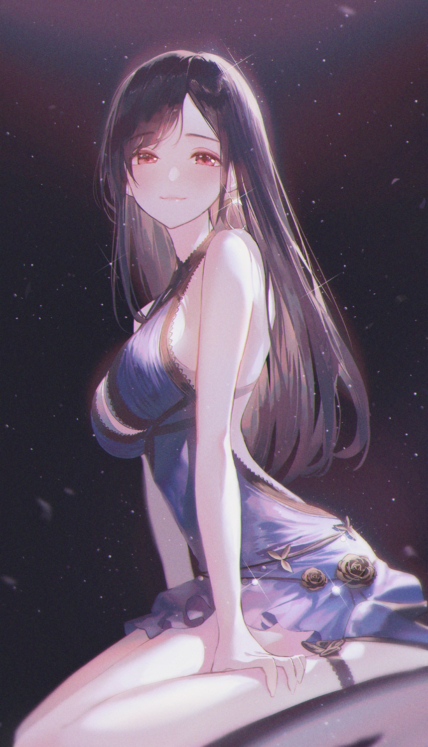 bra, dress, final_fantasy, final_fantasy_vii, heels, seol, tifa_lockhart