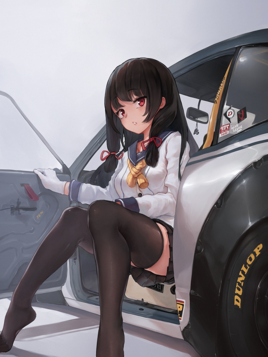 fancyark, isokaze_(kancolle), kantai_collection, seifuku, thighhighs