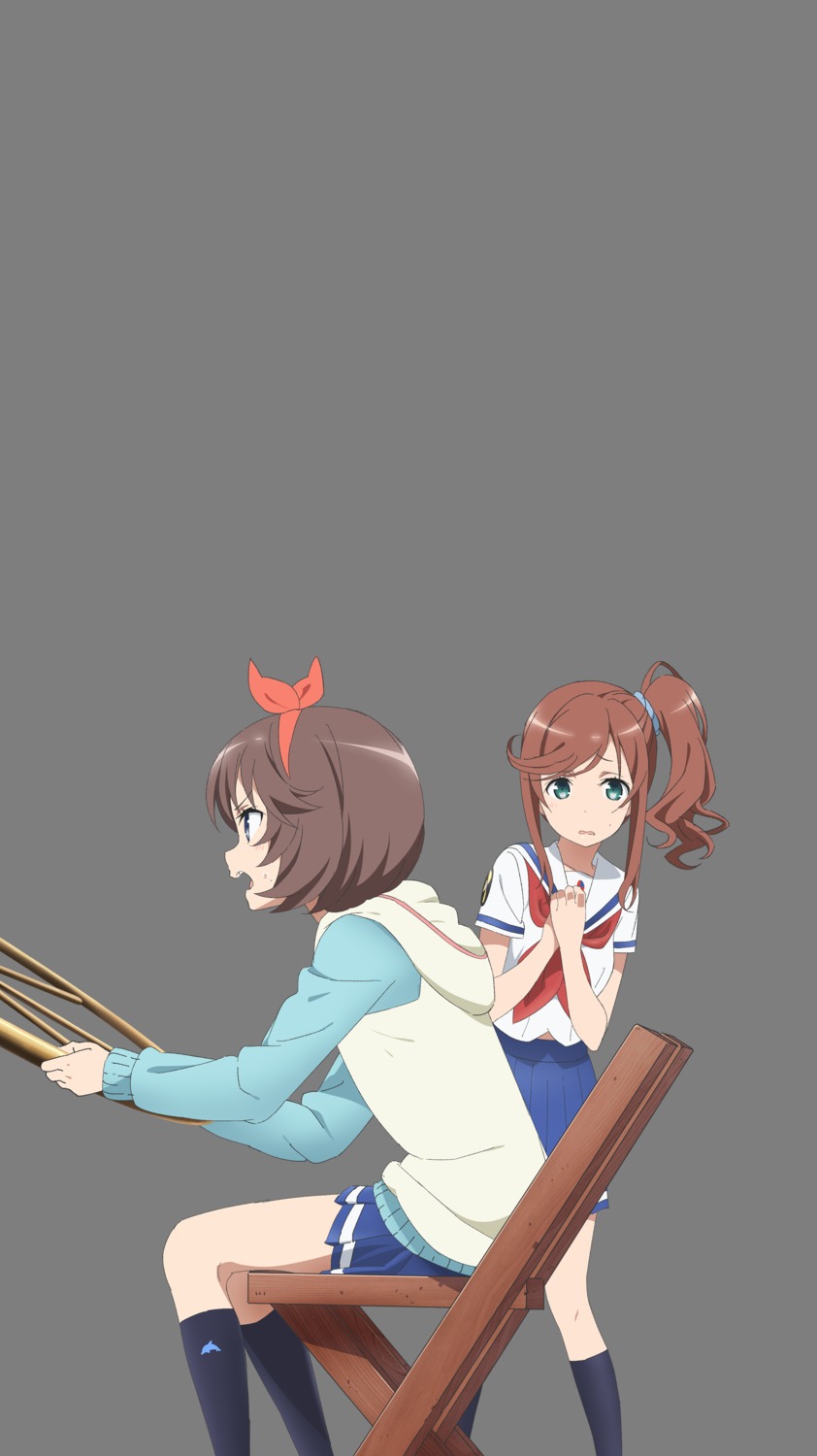 high_school_fleet, hirota_sora, ise_sakura, seifuku, tagme, transparent_png