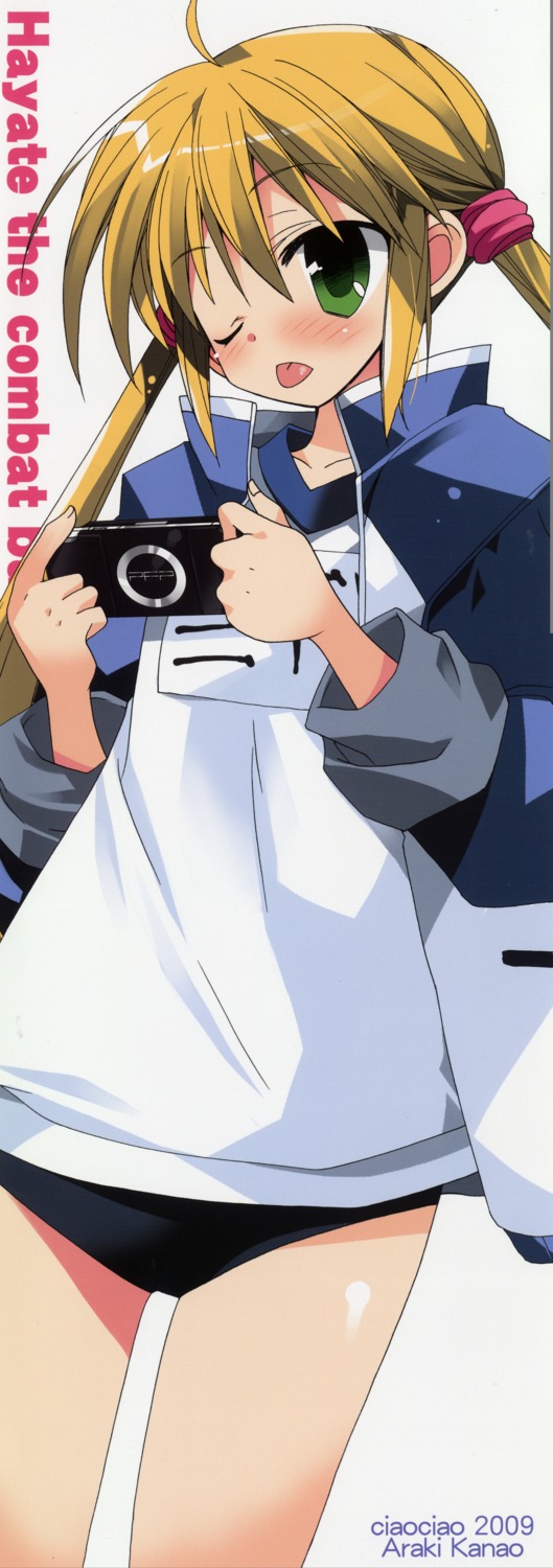 araki_kanao, gym_uniform, hayate_no_gotoku, sanzenin_nagi, stick_poster