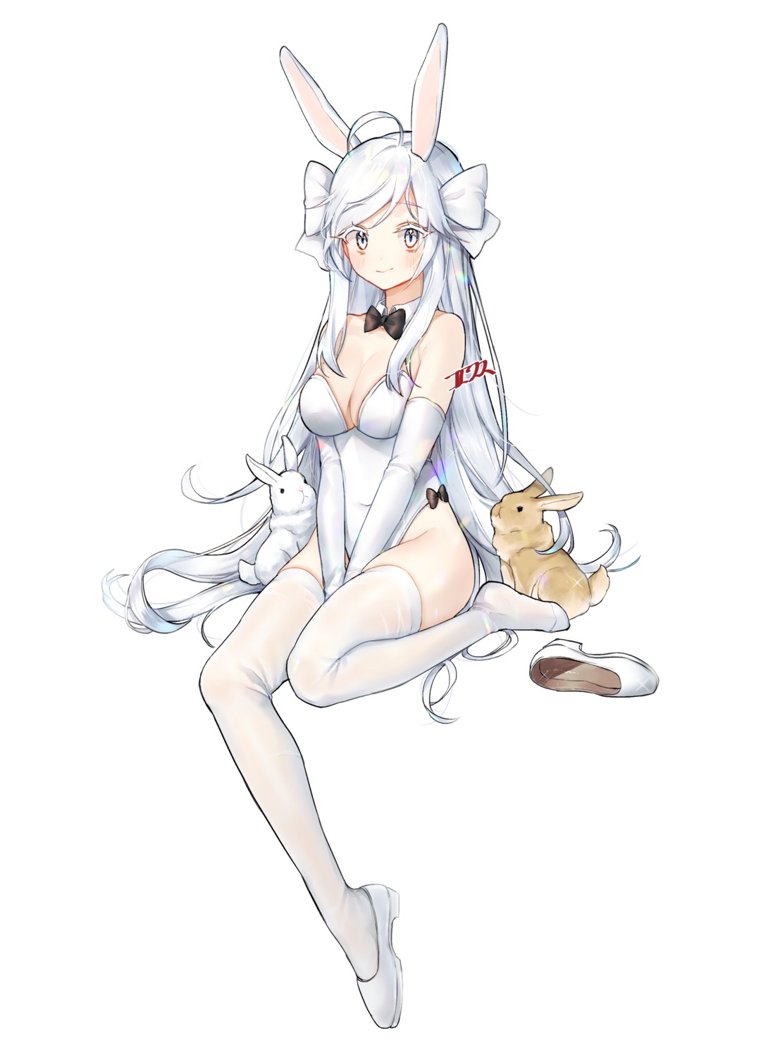 animal_ears, bunny_ears, bunny_girl, cleavage, puckjjick_(belbesi19), thighhighs