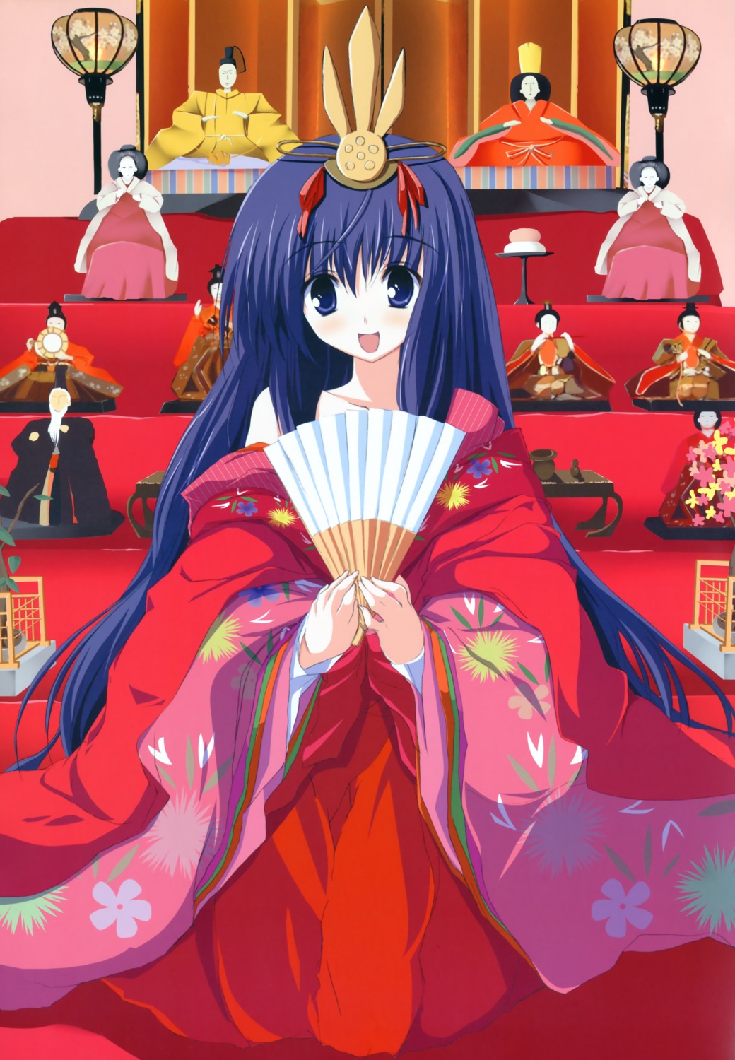 japanese_clothes, nazo_no_shoujo, tsukinon, tsukisome_no_kasa
