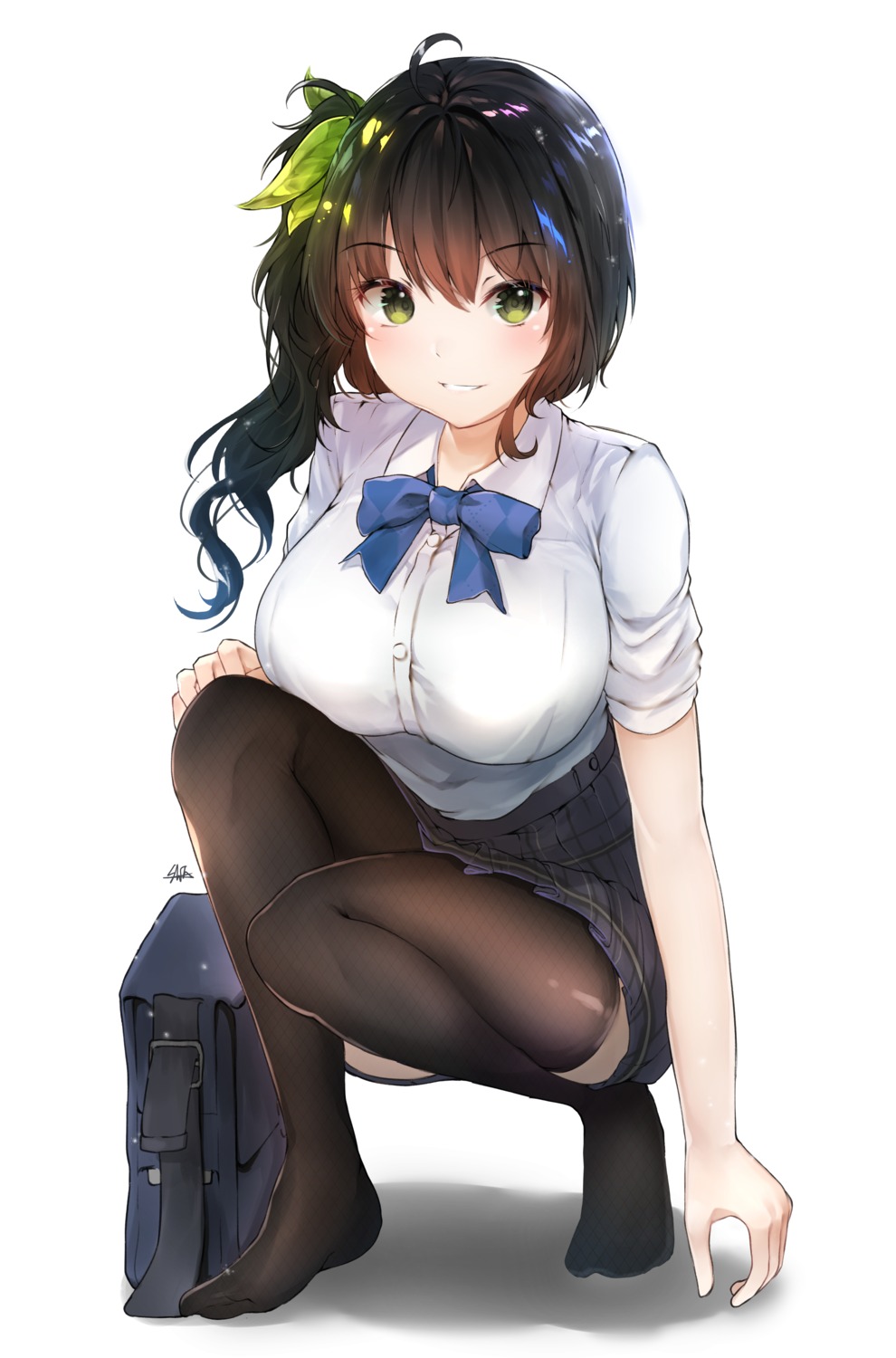 hiromaster_sinta_jh, seifuku, skirt_lift, thighhighs