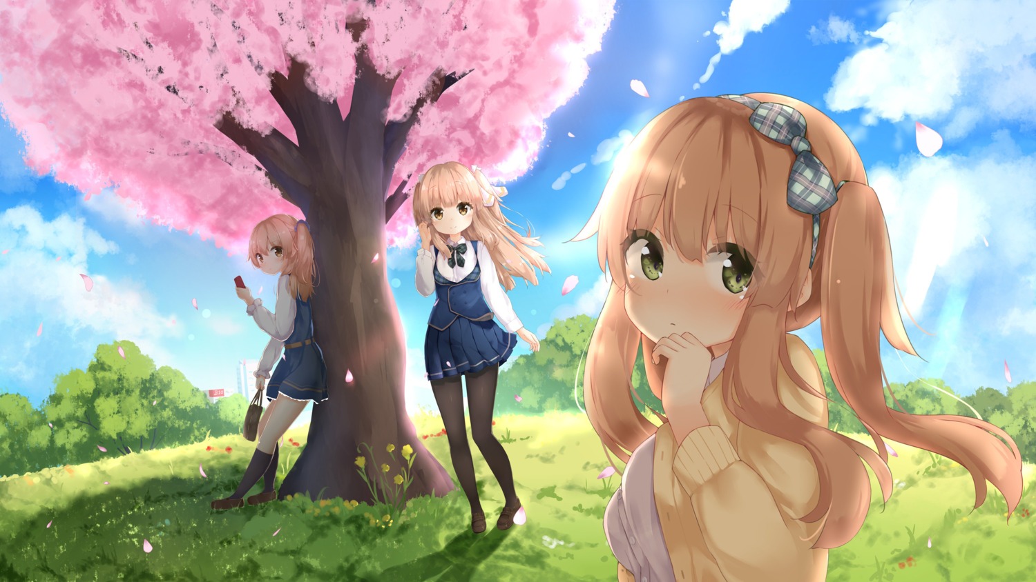 koto_hana_be, pantyhose, seifuku, skirt_lift, sweater